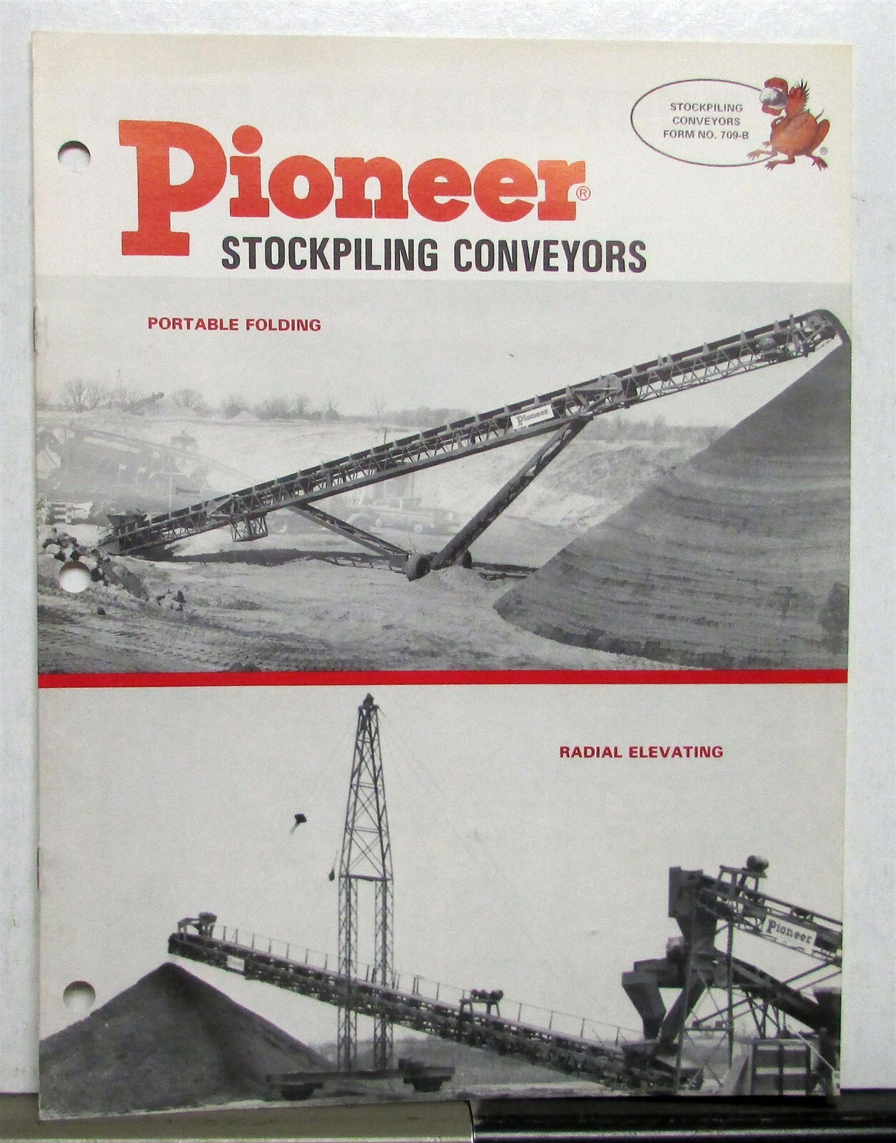 1970 Pioneer Stockpiling Conveyors Radial Elevating Construction Sales Brochure