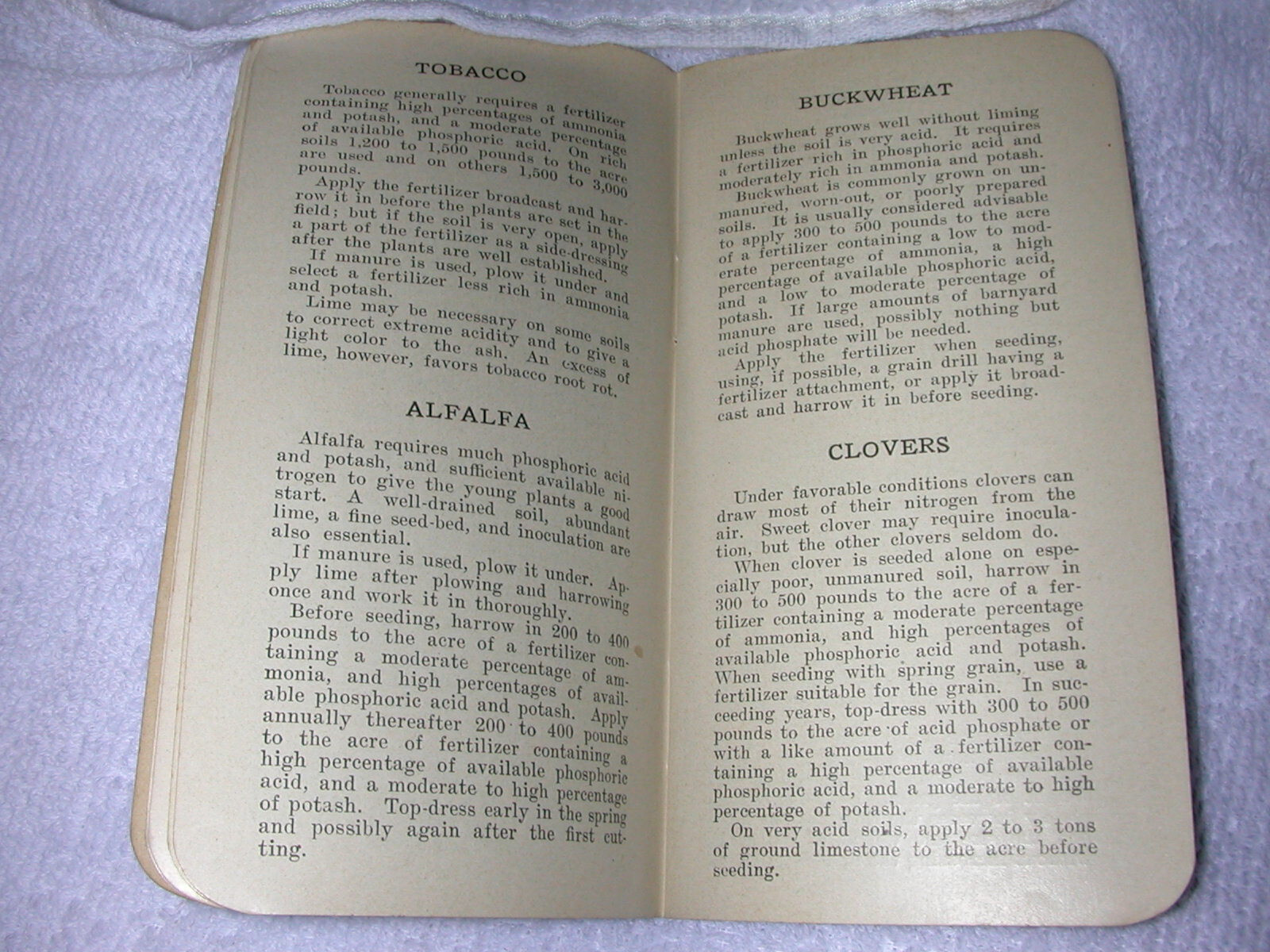 1920 Pocket Note Book Sharpless & Carpenter Fertilizers of E.R. Kloos, Agt.