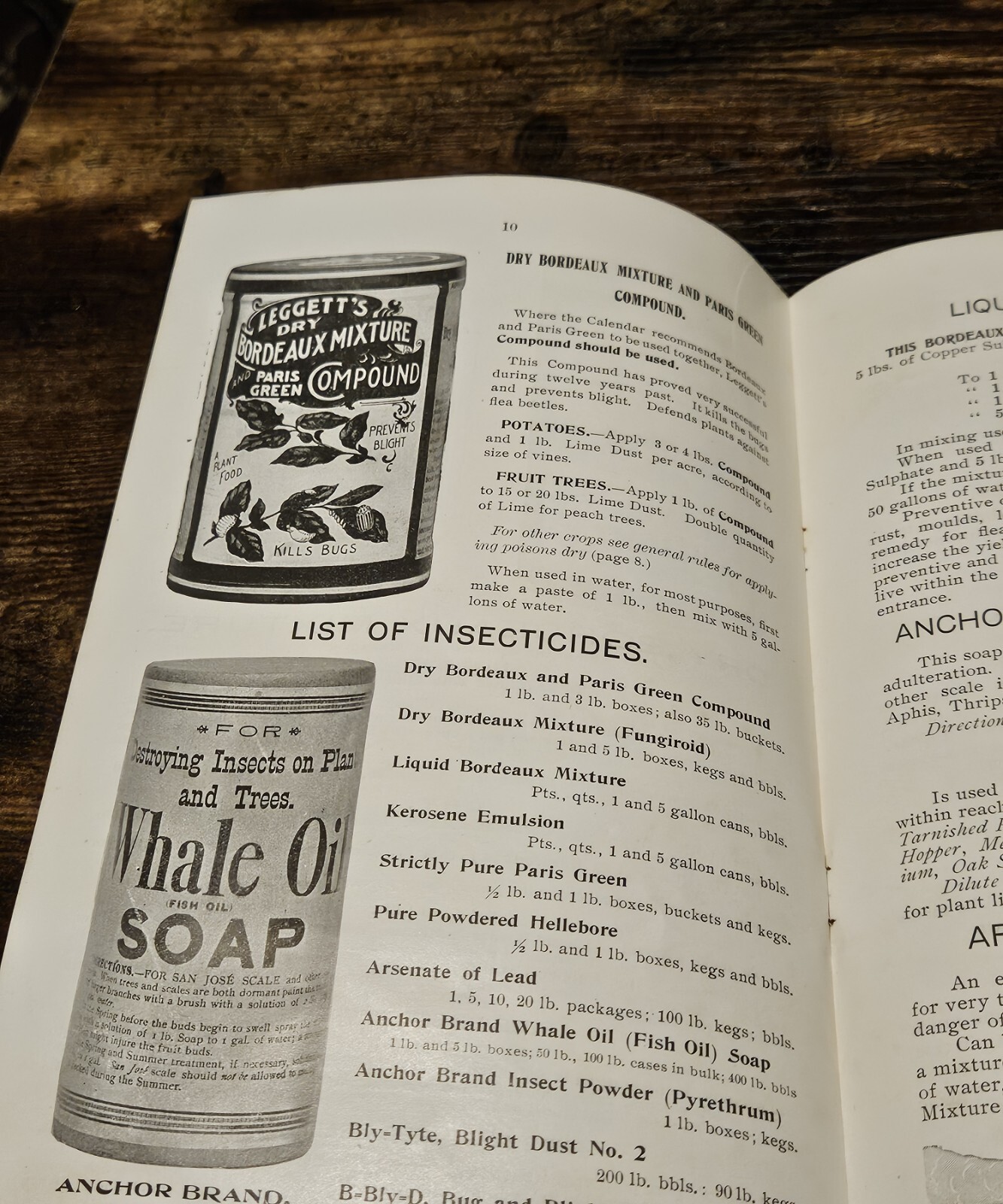 1908 Leggett&rsquo;s Spray Brochure Insecticides Canned Vegetables Farming