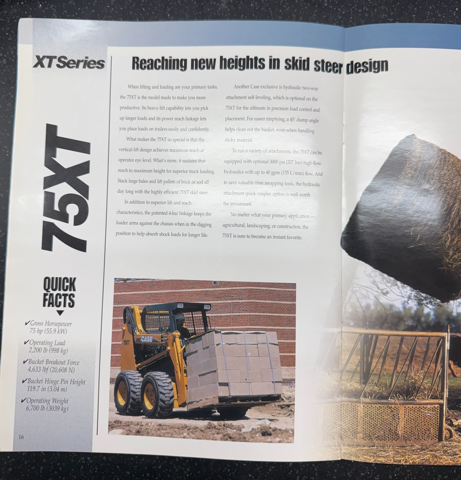 *Case 40XT 60XT 70XT 75XT Skid Steer Loader Sales Brochure Manual Literature Ad