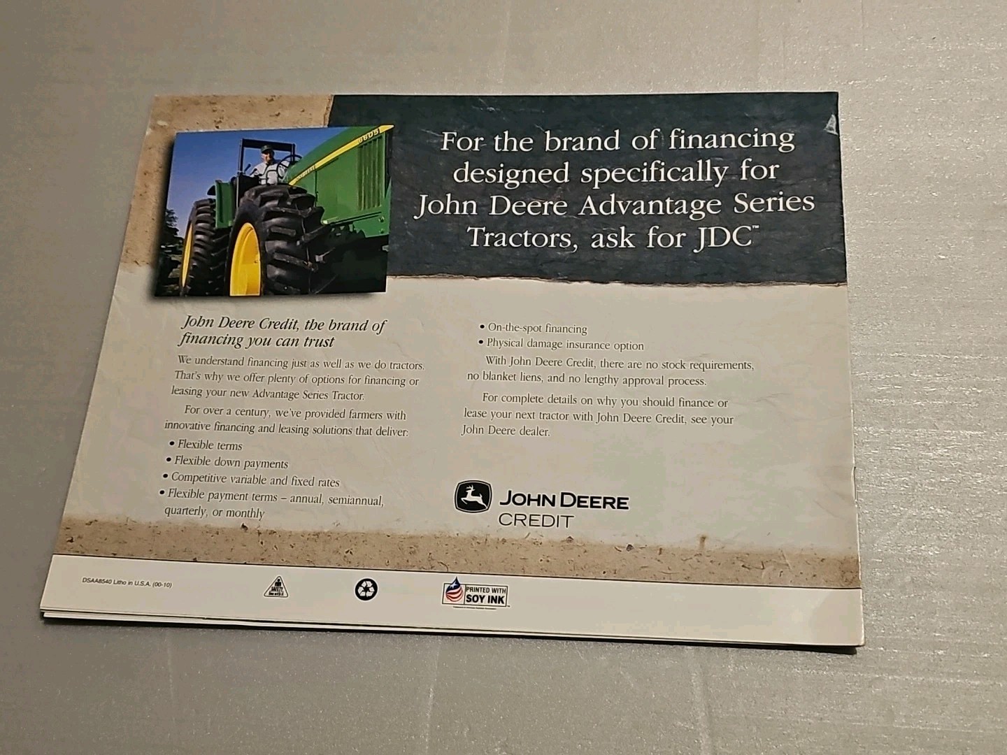 John Deere 6405 6605 7405 Tractor For 2000 Brochure 15 Pgs