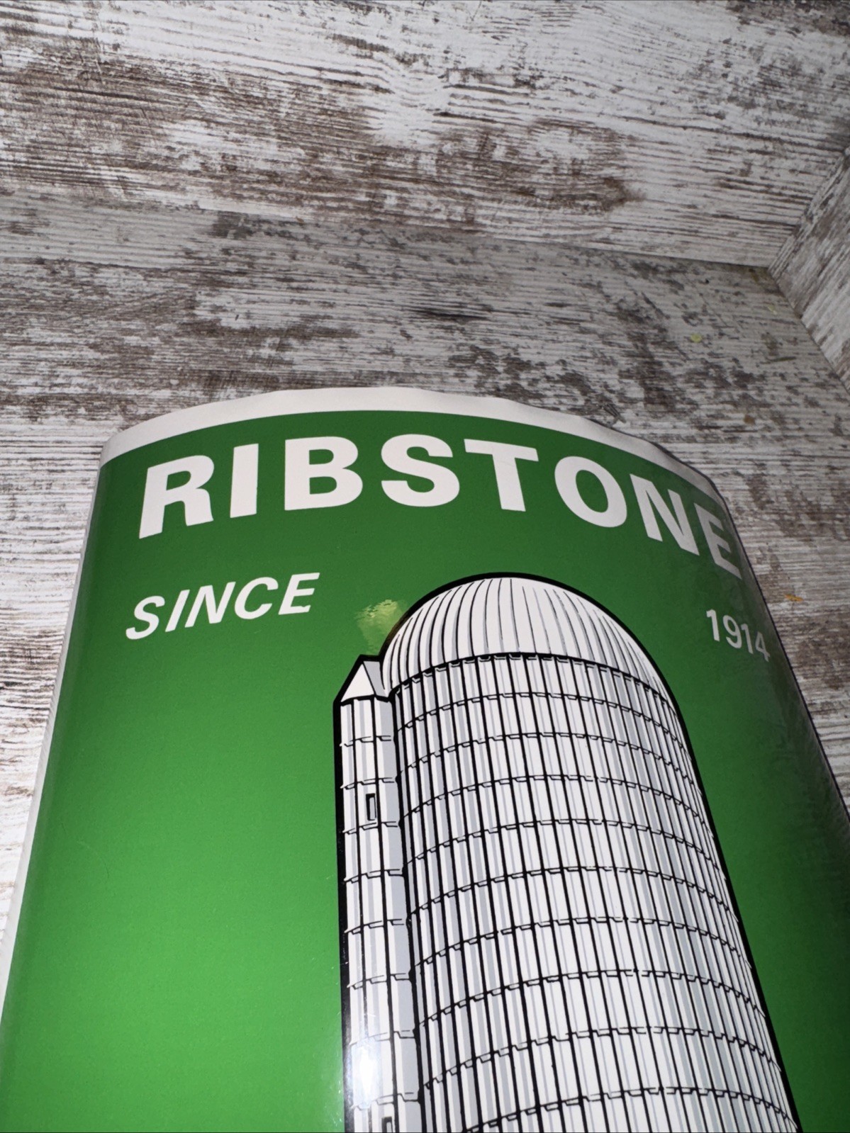 Vintage Ribstone Silo Decal Sticker Farm Stave Silo Logo Since 1914 13&Prime;x9&Prime; Nos