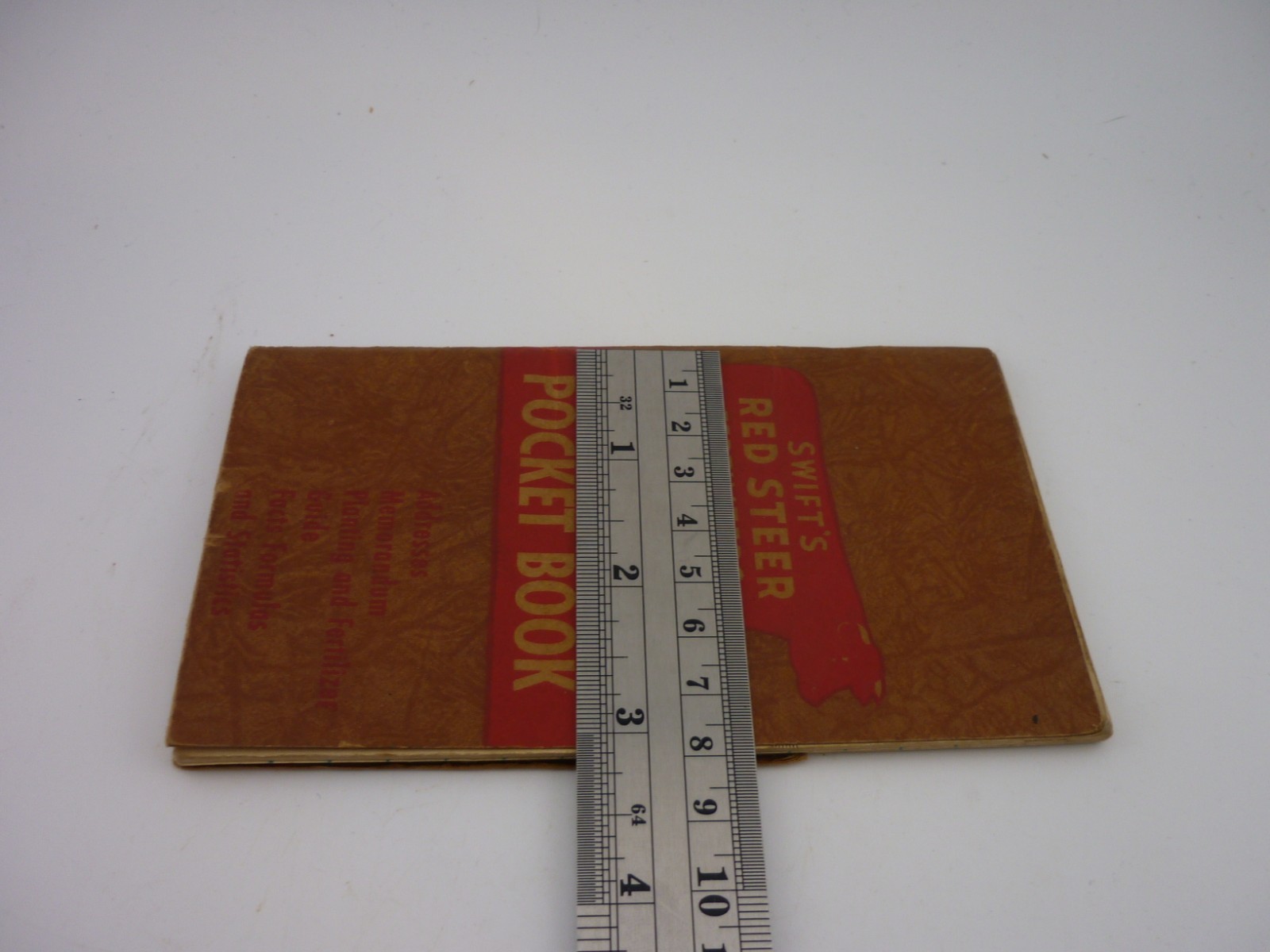 1946 Swift&rsquo;s Red Steer Fertilizers Pocket Book Farm Advertising Memorandum