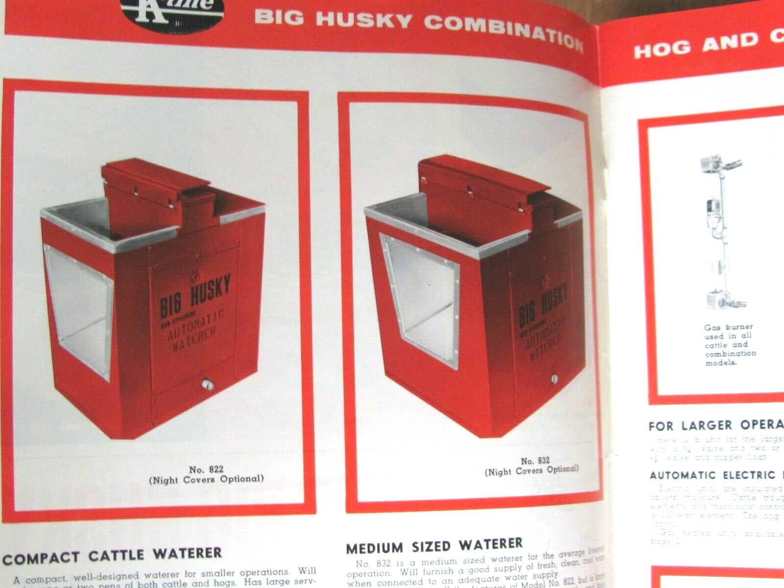 1965 SALES CATALOG BIG HUSKY CATTLE CHICKEN FARM EQUIPMENT KLEIN MFG BURLINGTON