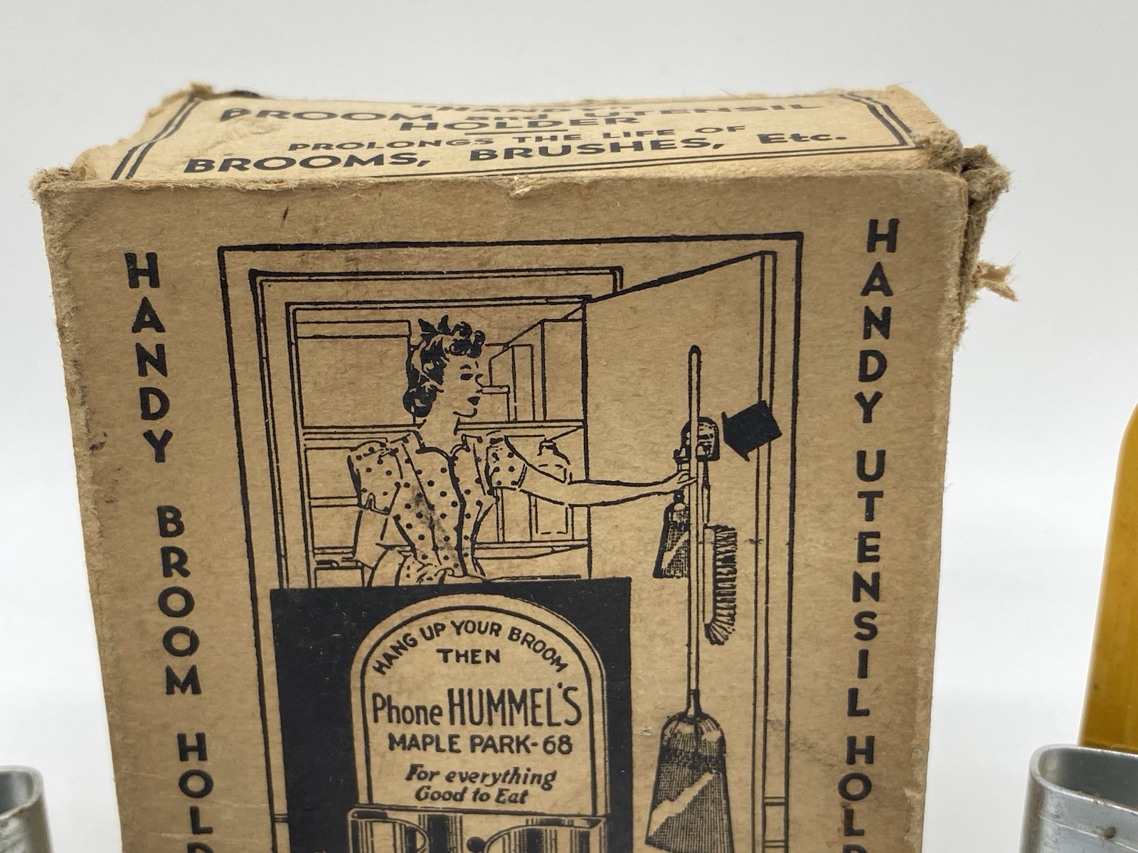 VTH Handy Broom & Utensil Holder w Original Box Minneapolis Moline Tractor
