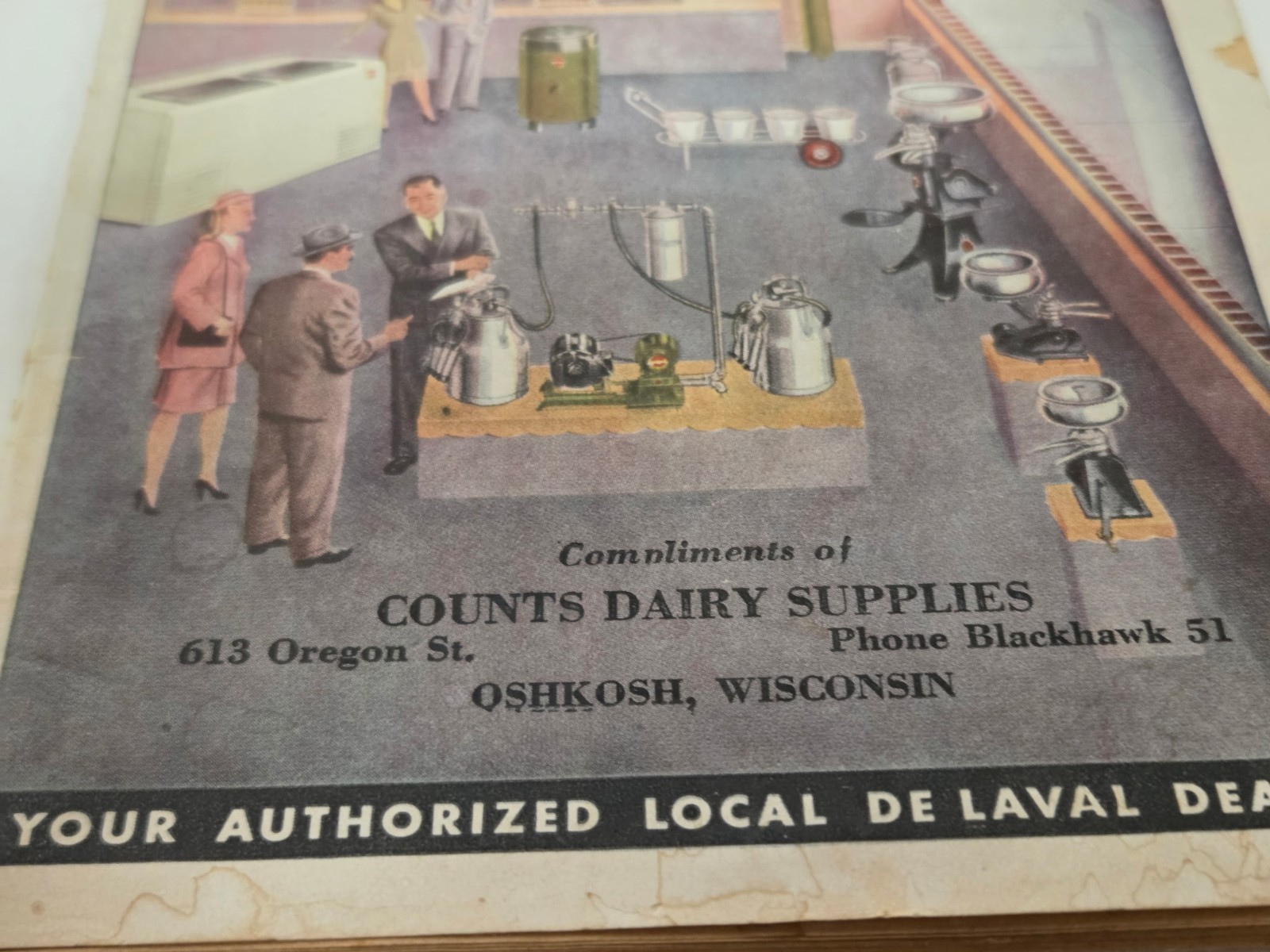 Vintage De Laval 1948 Yearbook Counts Dairy Oshkosh WI