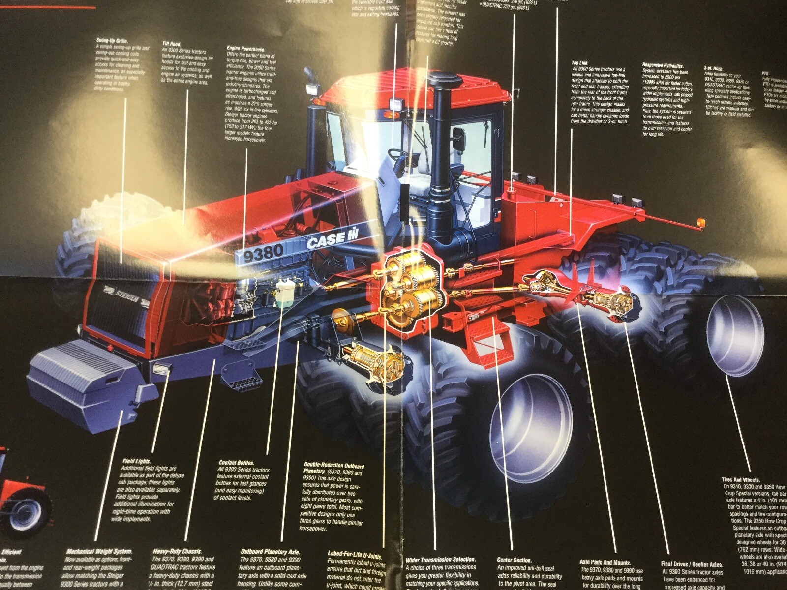 STEIGER 9300 SERIES 4WD 44 PAGES 1996 RARE SALES BROCHURE
