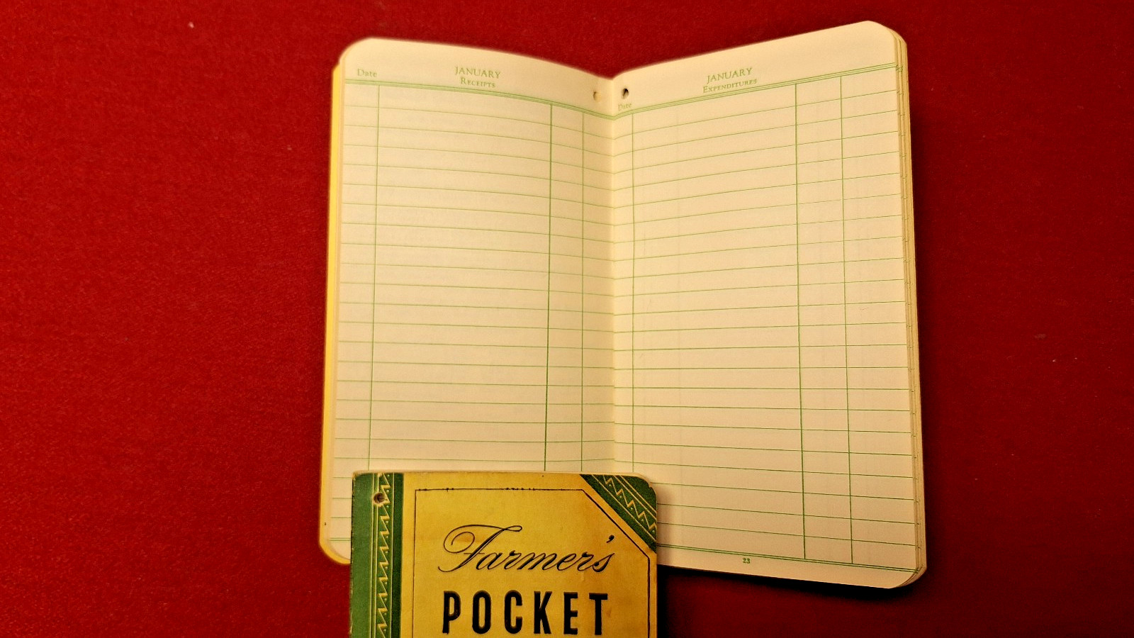 Lot Of 6 John Deere Farmer&rsquo;s Pocket Ledger 1940&rsquo;s – 1950&rsquo;s