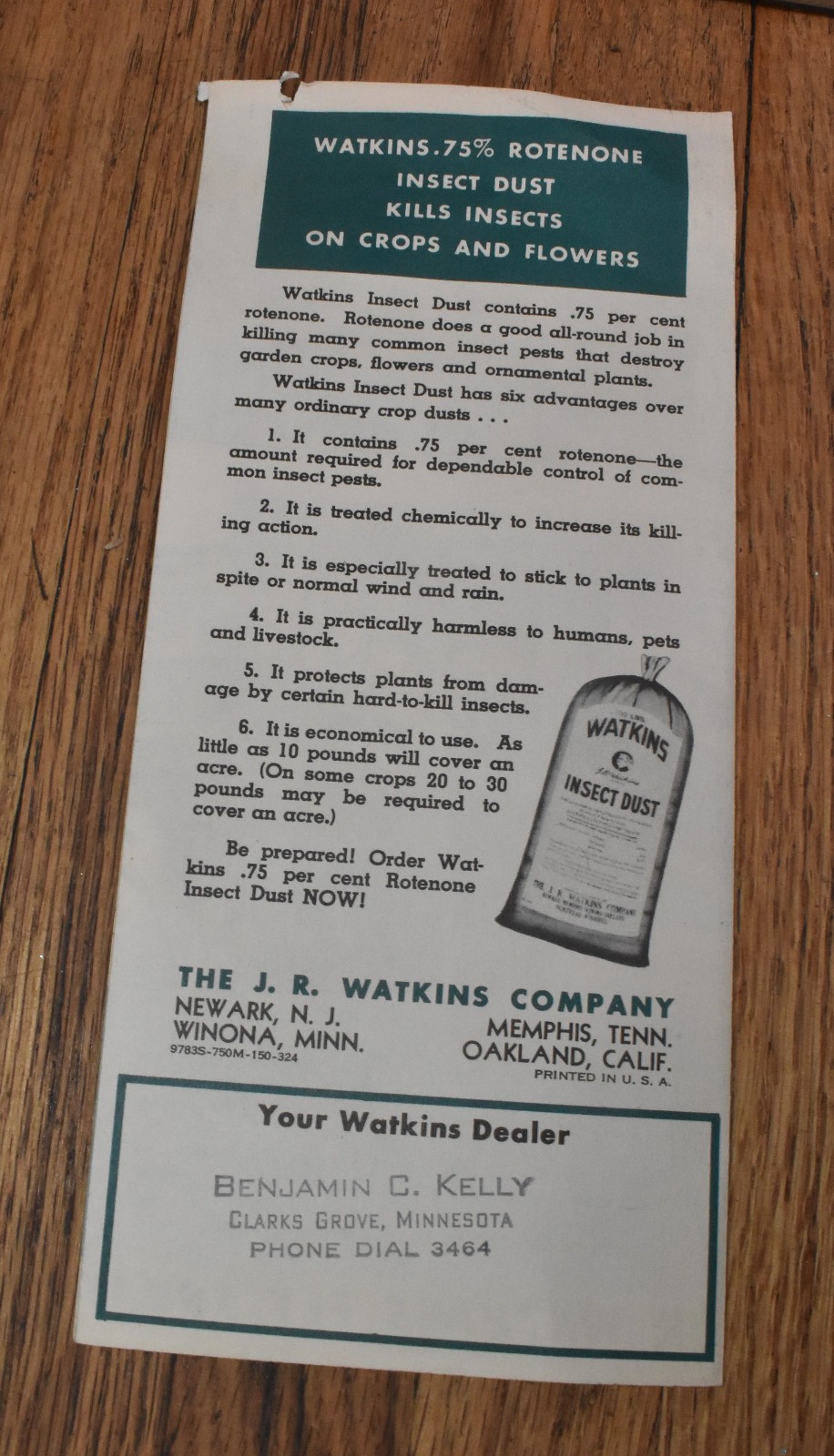 Vintage Watkins Fly Spray Livestock Farm Farming Advertising Sales Brochure