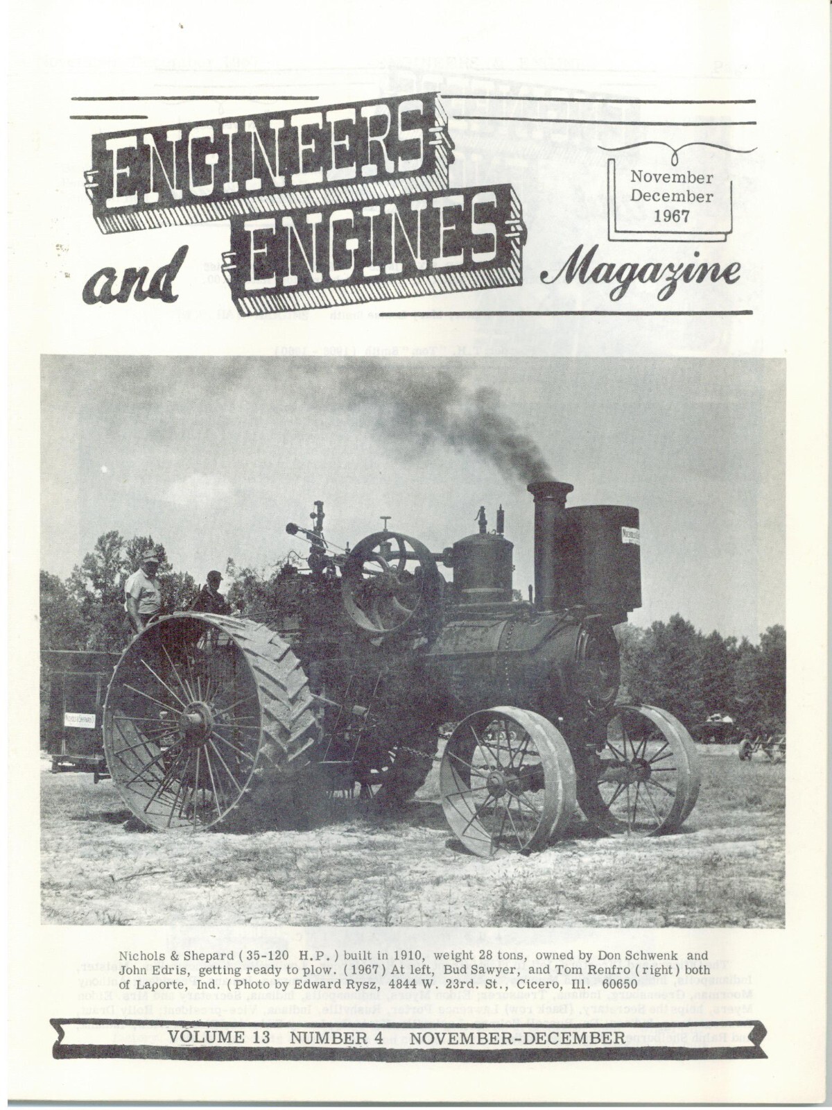 Holt Tractor Development & History, Rotary Engine Roundup, Sargent Expansion Eng