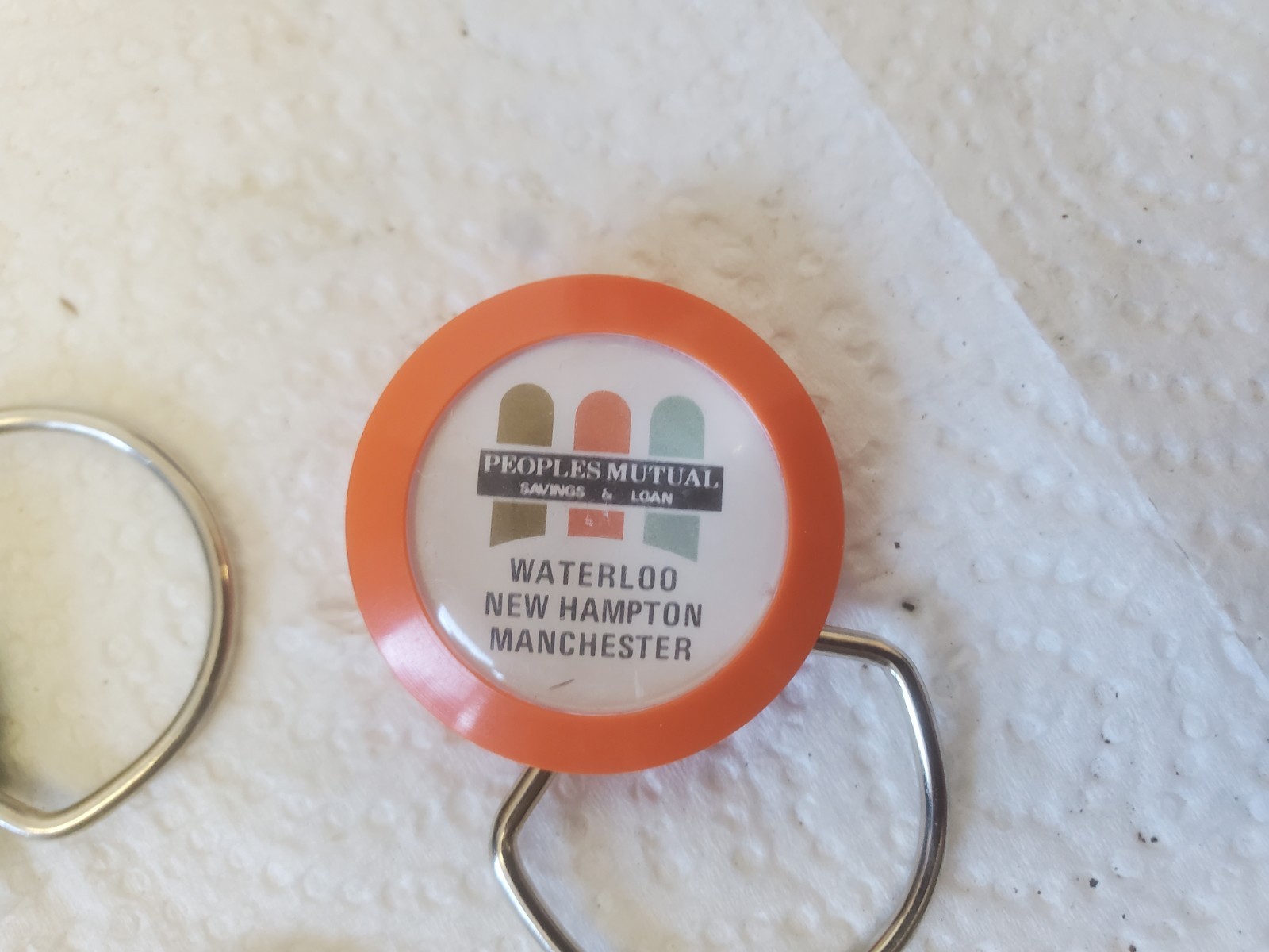 3 Keychains People Mutual Savings & Loan Waterloo New Hampton Manchester Iowa