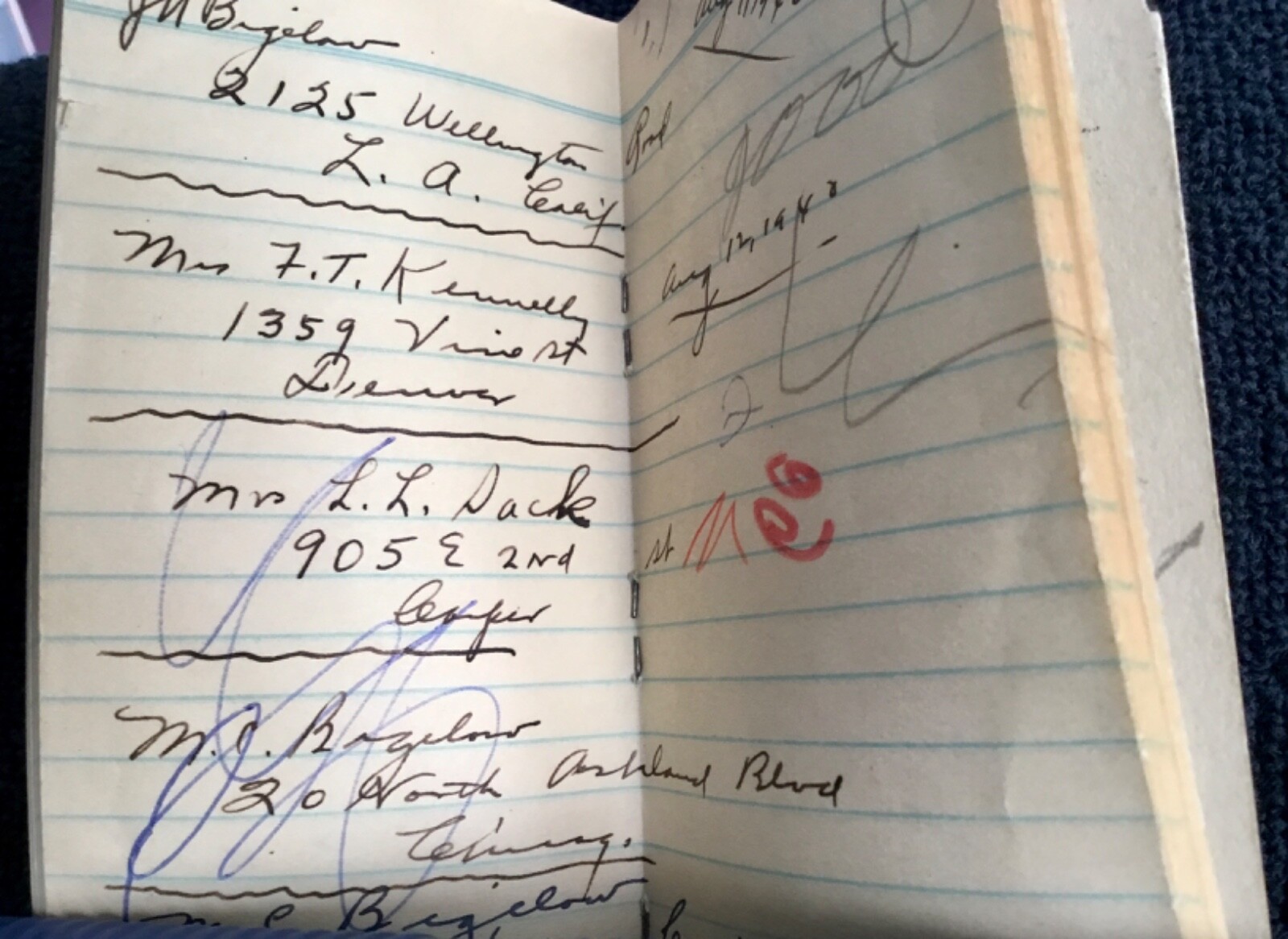 1930&rsquo;s Notebook Great Northwestern Commission Co Sioux City, Iowa Hogs Cattle