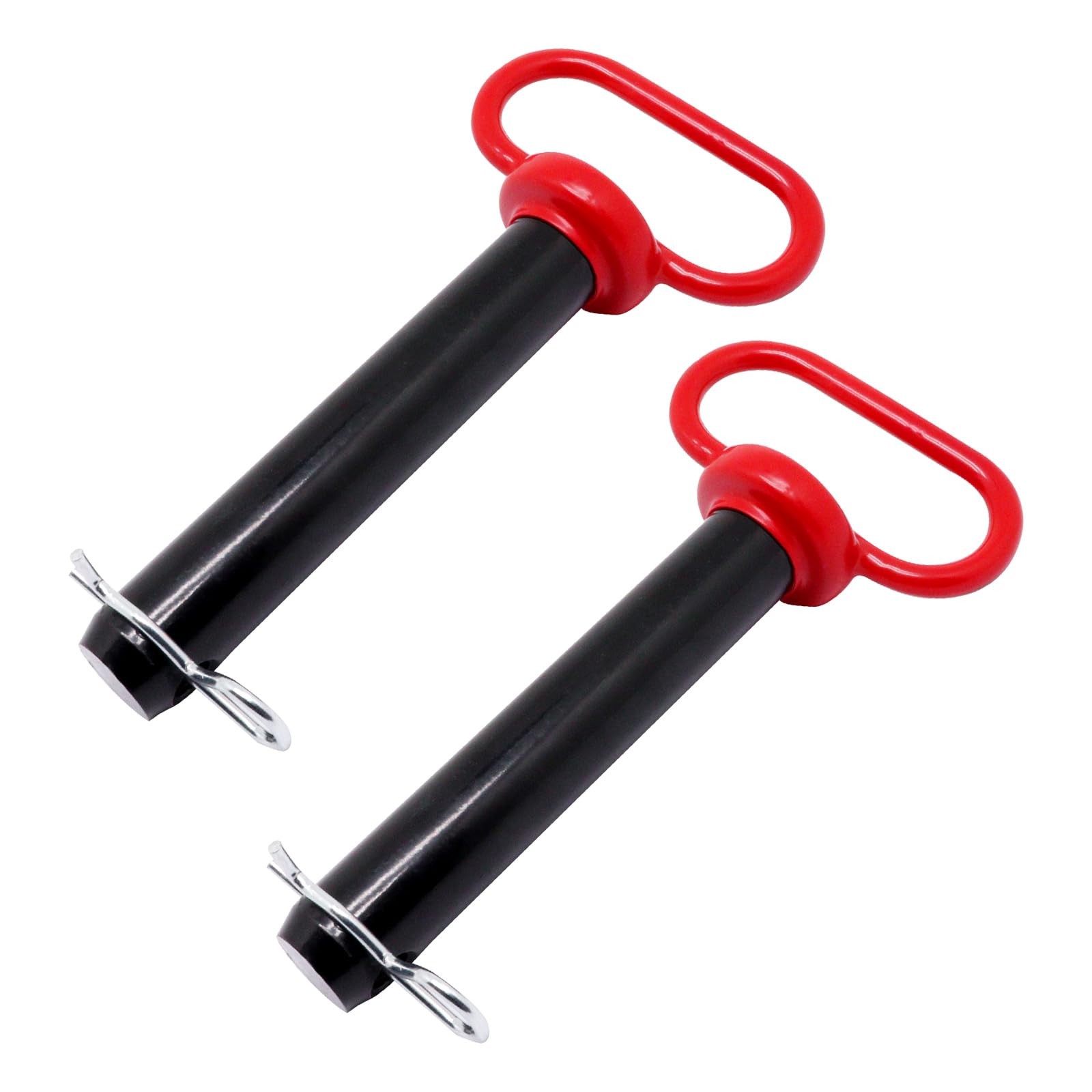 Yugtcen Hitch Pin 2 Pcs Tractor Towing Hitch Pin And Clip Red Handle Trailer