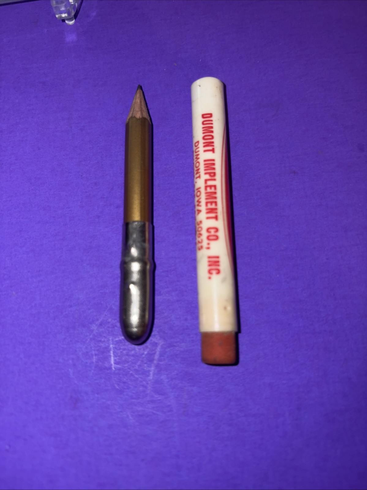 Vtg AVCO New Idea – Dumont Iowa Implement Co. Ag Ad Bullet Pencil