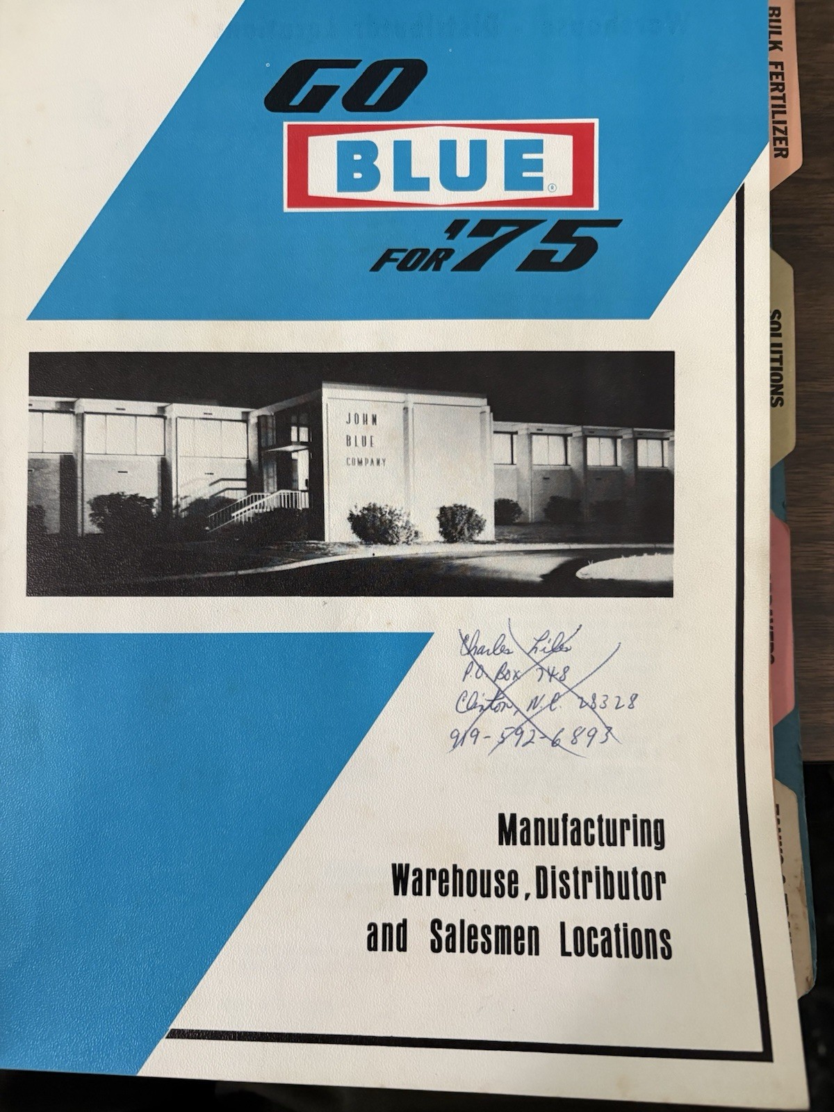 John Blue Farm Equipment Mfg. Vintage Set of 3 Catalogs w Brochures
