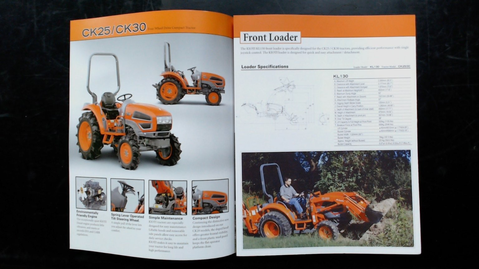 Kioti Compact Utility Tractor Brochure CK25 CK30 Agriculture Tractor