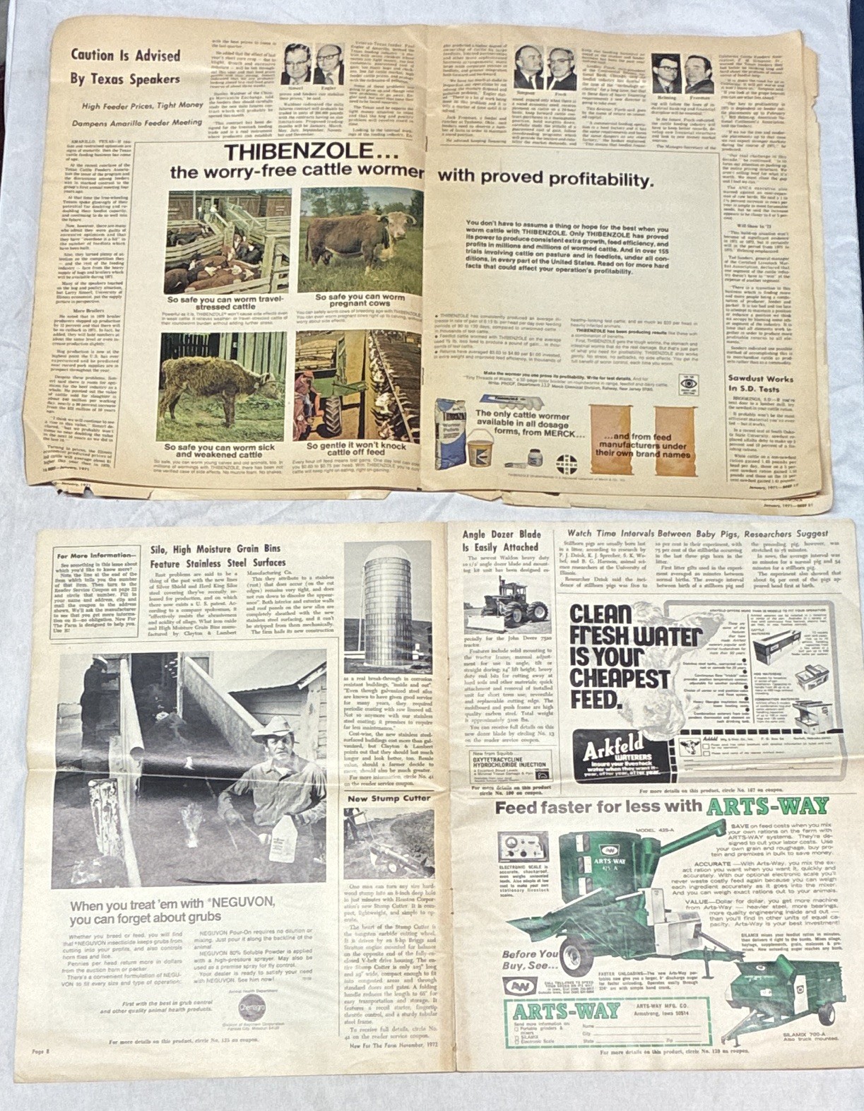 National Live Stock Producer/Drovers Journal/Beef Magazines Lot of 4 1971-1973