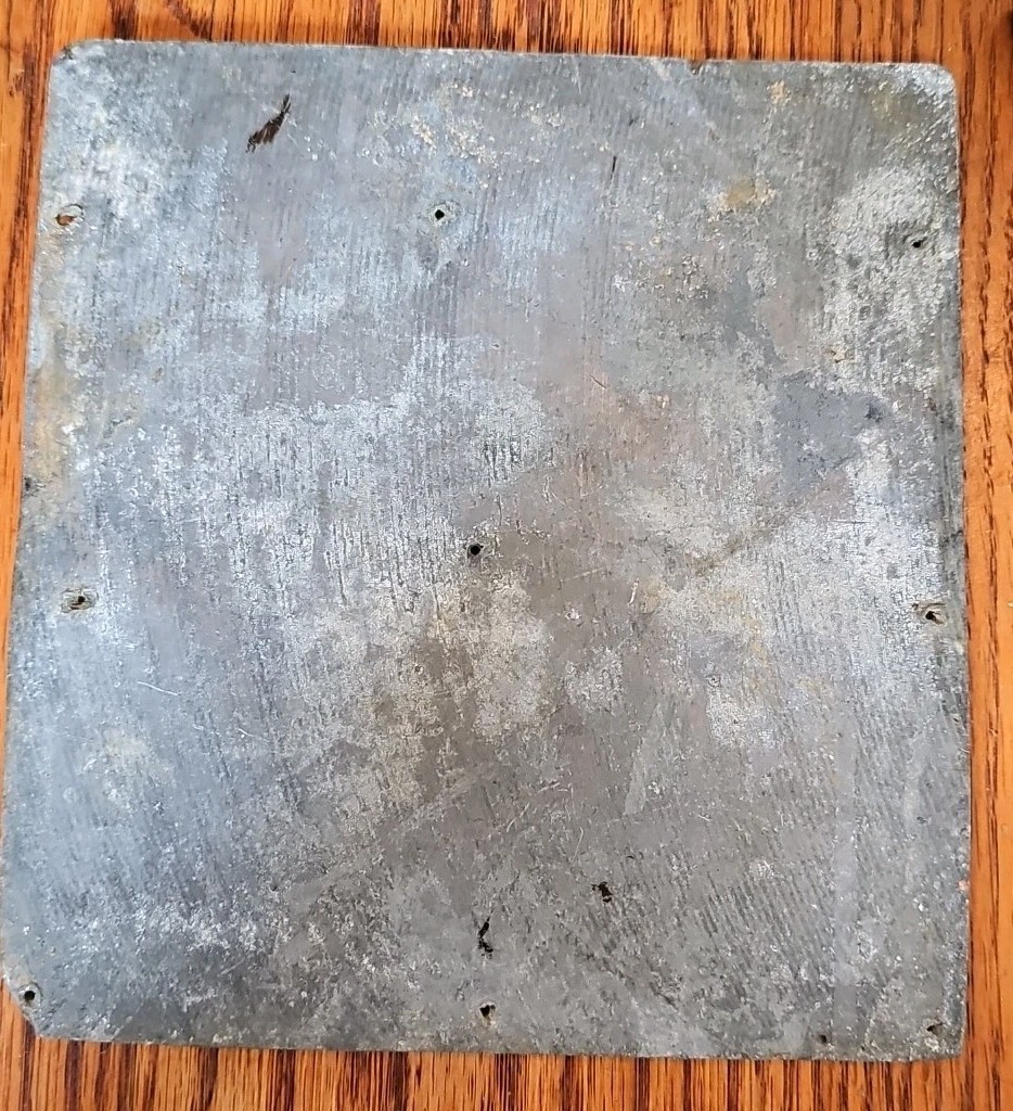 c1912 Rock Island Plow Lone Star Texas Cultivator Printer Block 6 1/2 X 7 Copper