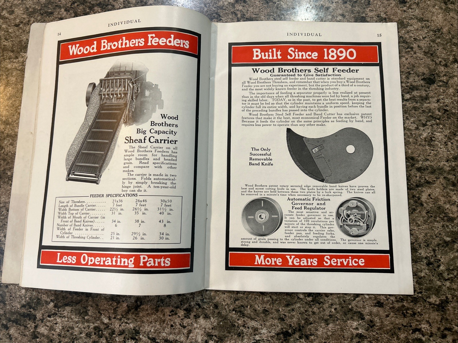 1925 Wood Brothers Thresher For Fordson Tractor Brochure Ag Equipment Ephemera