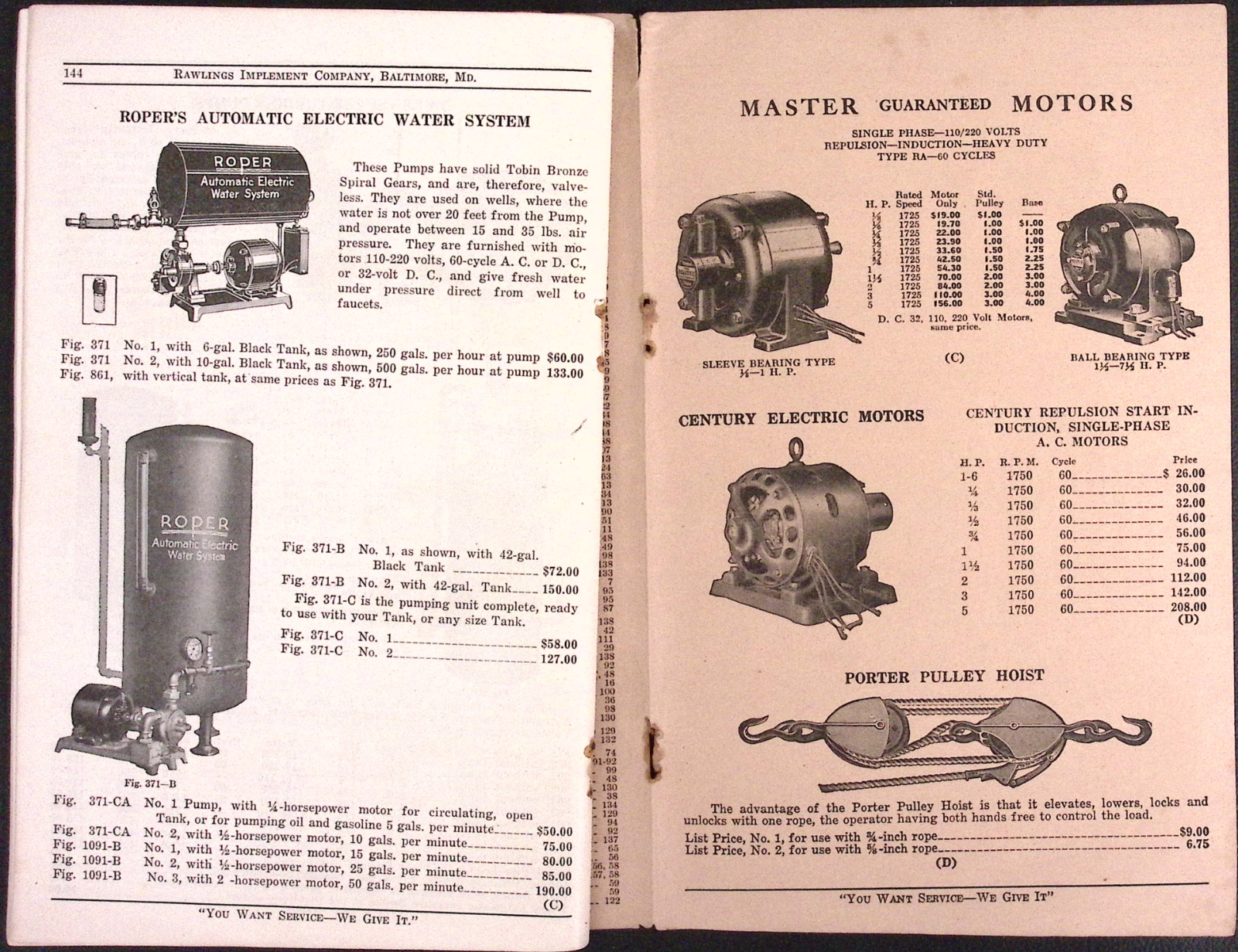 1929 Rawlings Supply House of the South Farm Implements Catalog 41