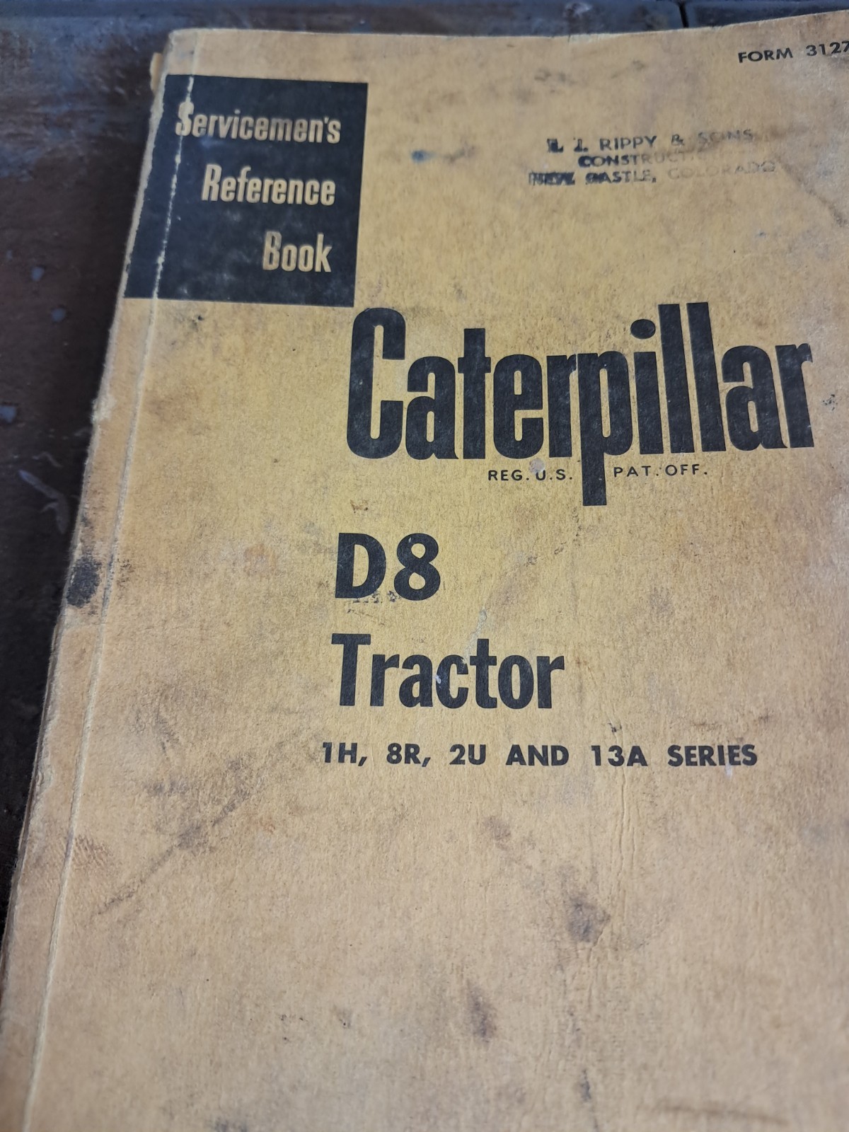 Caterpillar Servicemen&rsquo;s Reference Book D8 1H 8R 13A Tractor Repair Manual Q30
