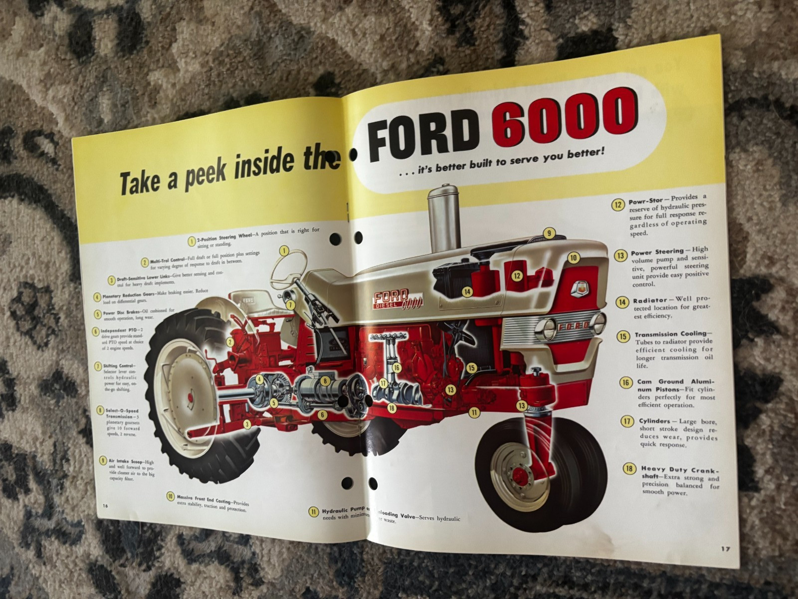 Ford 6000 Tractor For 1961 Brochure DCPA26