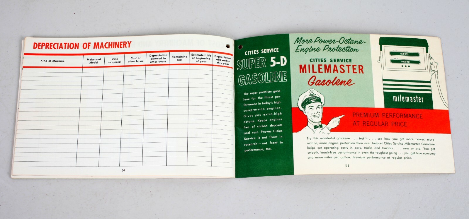 Vintage 1961 Cities Service Farm Book Almanac