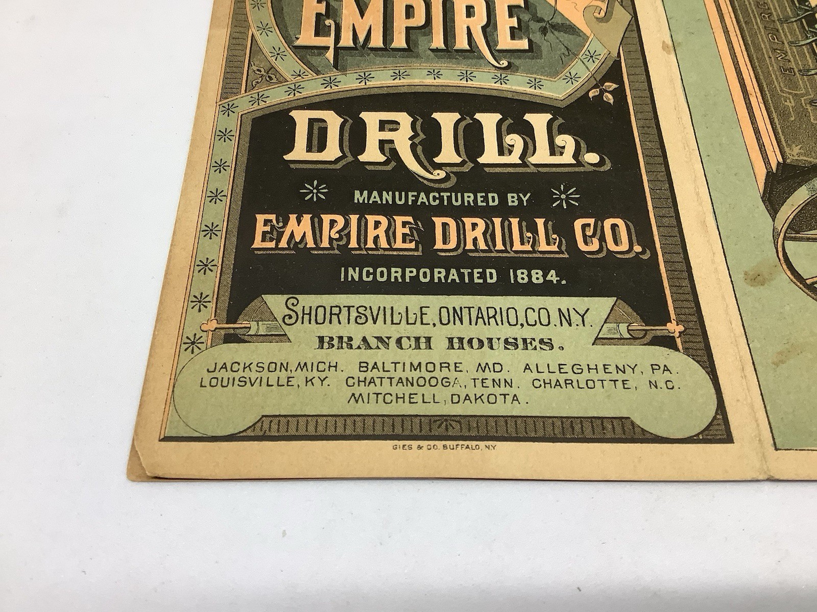 Empire Drill Co. Jackson MI Farm Equip Ads Brochure Flyer Ind Revolution