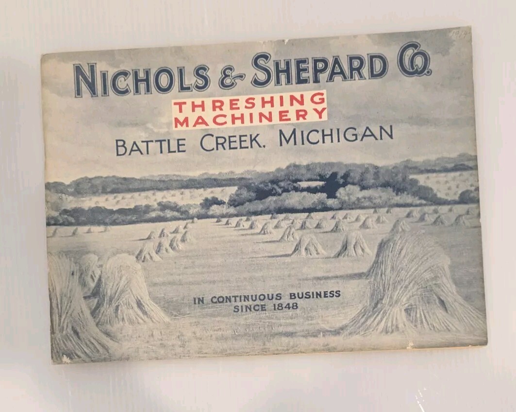 Vtg Nichols & Shepard Co Farm Threshing Machinery Advertising Catalog (Reprint?)