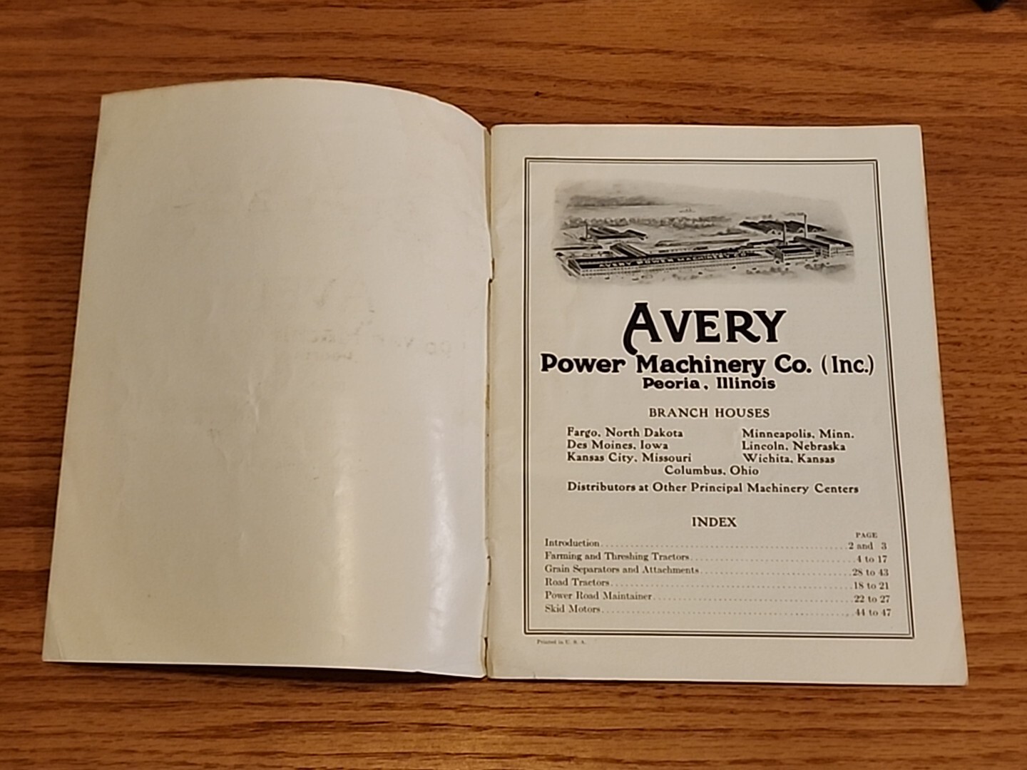 Avery Power Farming Threshing And Road Machinery Peoria IL Catalog Original