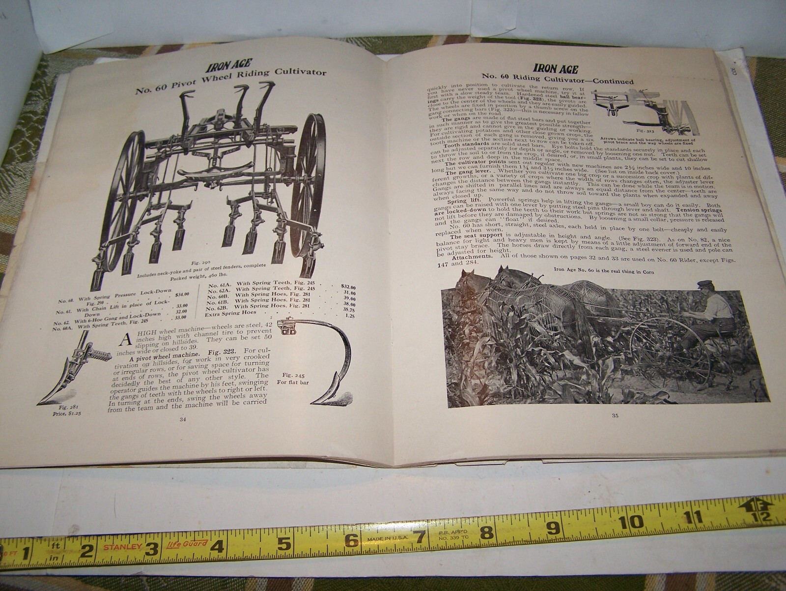 IRON AGE 1910 Full Line Sales Catalog Cultivator Plow Planter Farm Garden NICE!