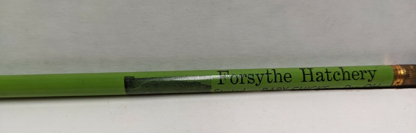 Vintage Forsythe Hatchery Phone Black 175 Villisca Iowa IA Advertising Pencil