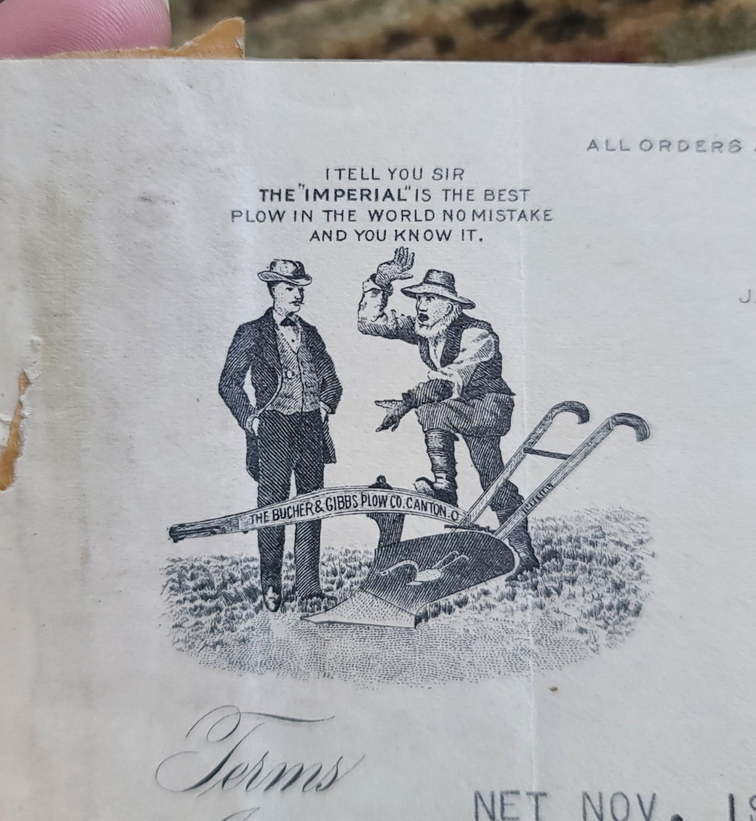Lot Antique Ephemera Farm Equipment Birdsell IN Bucher Gibbs Plow OH F.E. Myers
