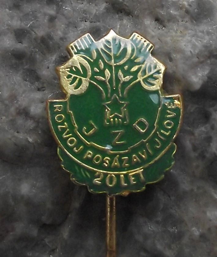 JZD Czechoslovakia Agricultural Collective Unionised Farming Jilove Pin Badge