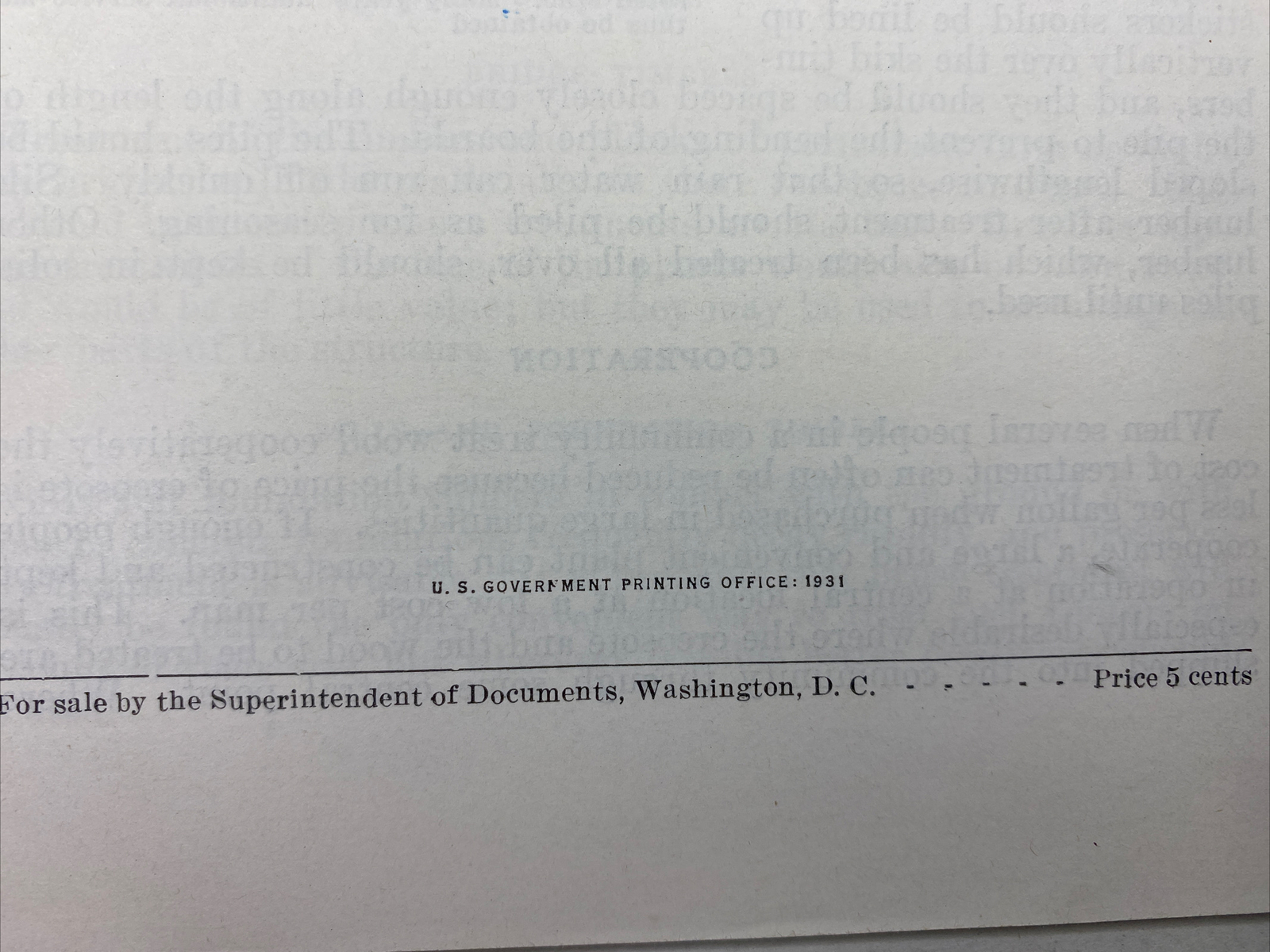 1931 USDA Farmers&rsquo; Bulletin No. 744 The Preservative Treatment of Farm Timbers