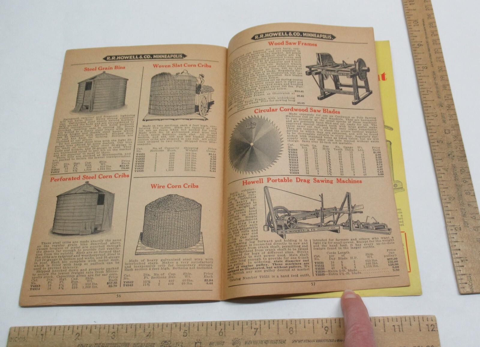 THRESHER & POWER FARMING SUPPLIES – SAW MILL ACCESSORIES – CATALOG T-33 -#3468