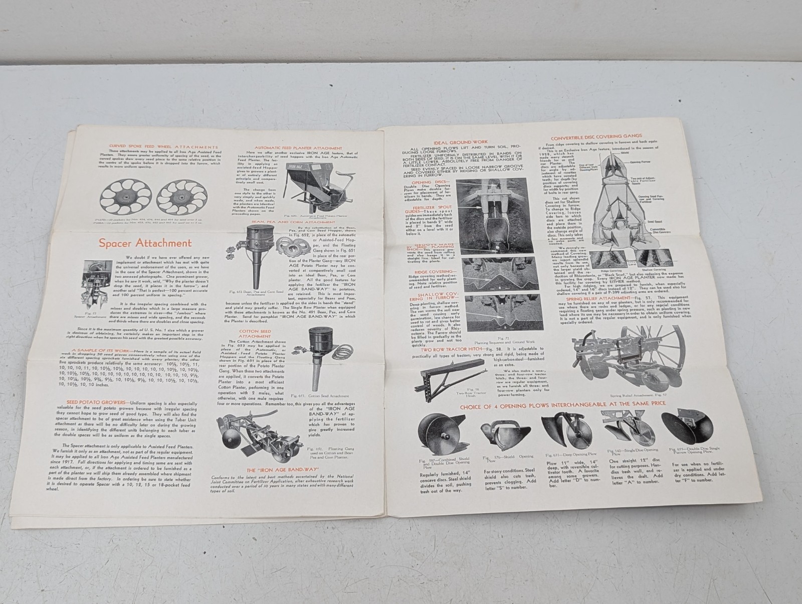 Vintage Farquhar Co. Iron Age Potato Planters Dealer Sales Brochure Original