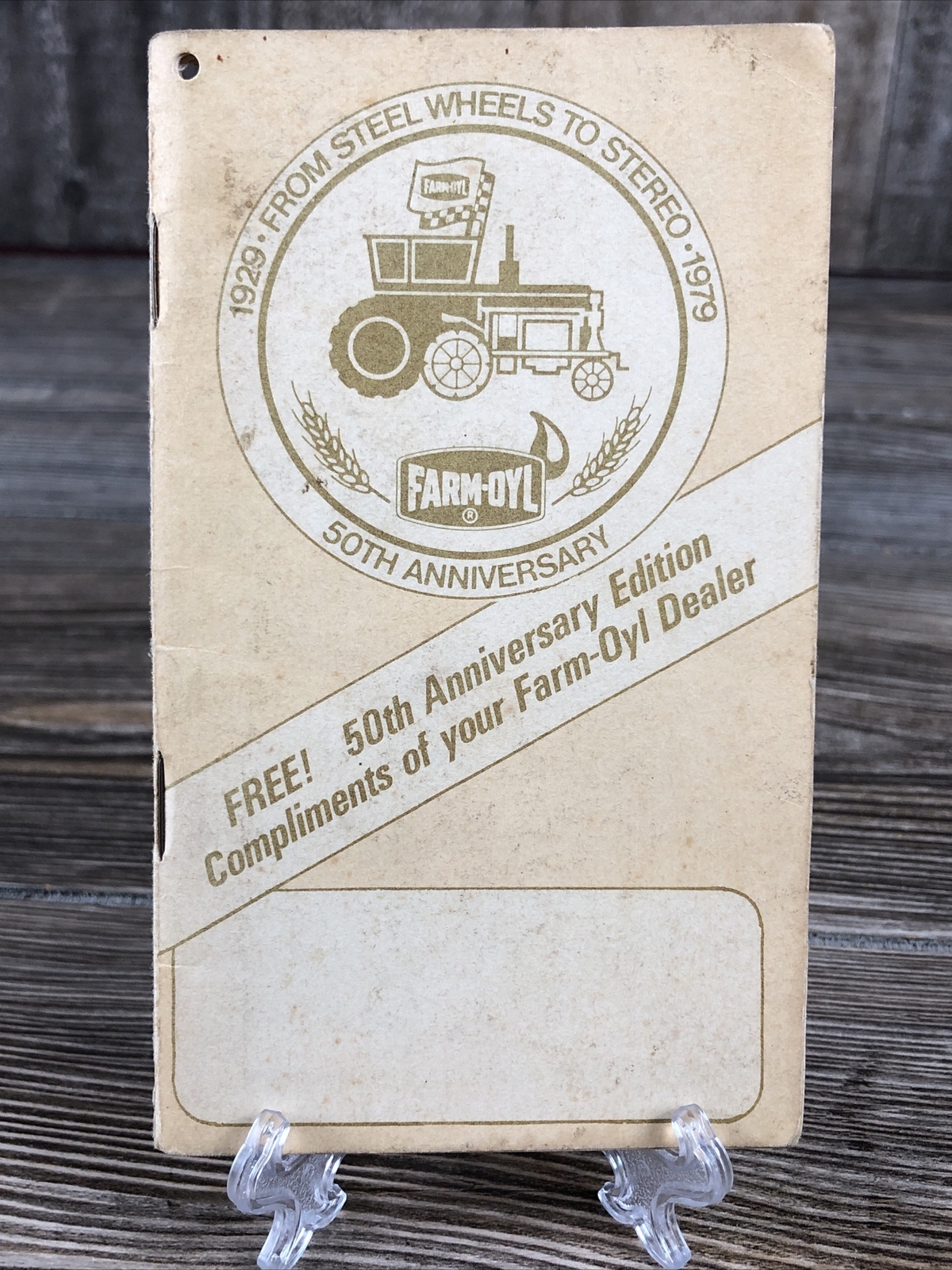 Rare 1979 Farm Oyl 50th Anniversary Agriculture Advertising Notepad Booklet