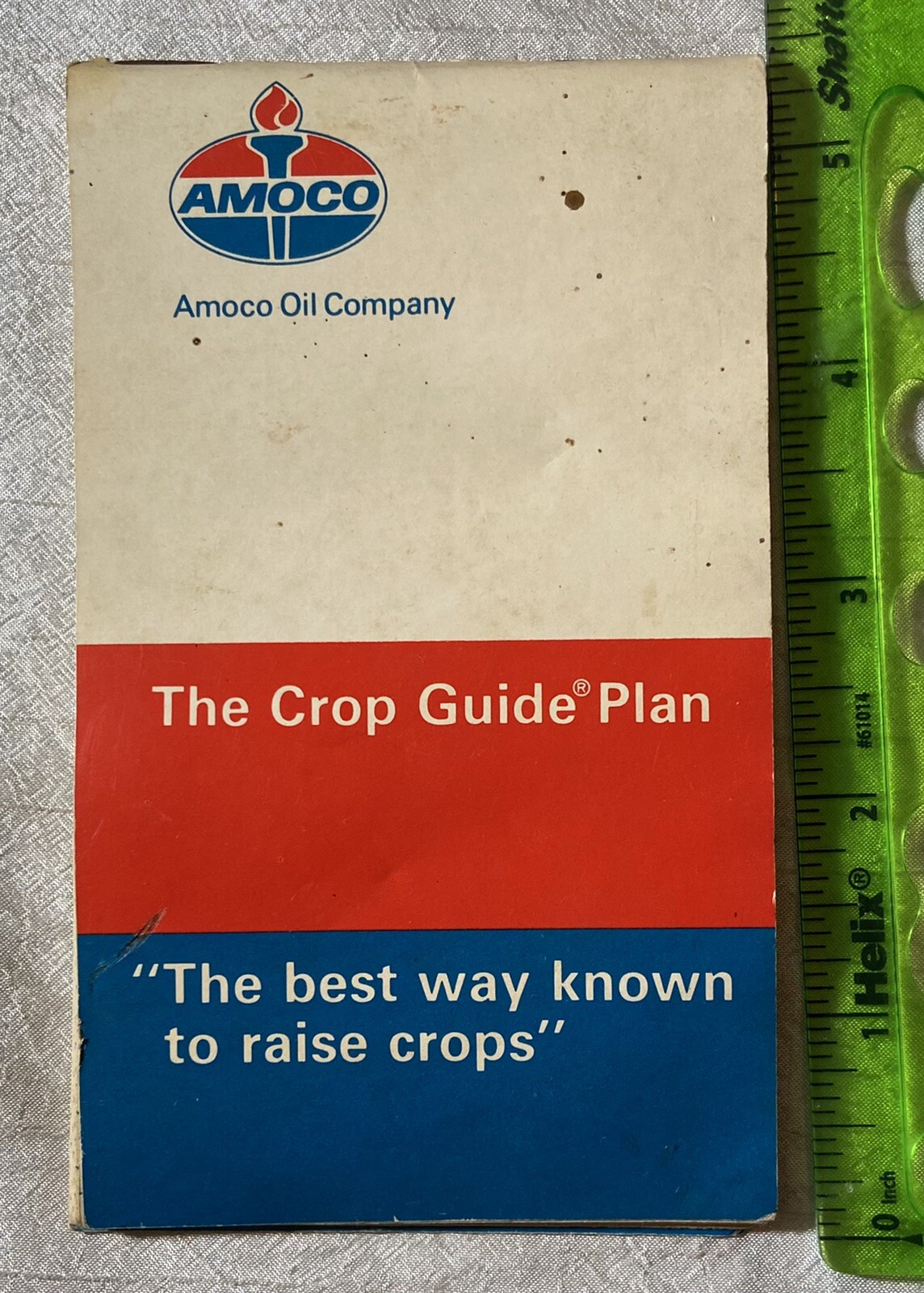 Vintage Amoco Oil Co. Crop Guide Plan Pocket Memo Book – Agriculture