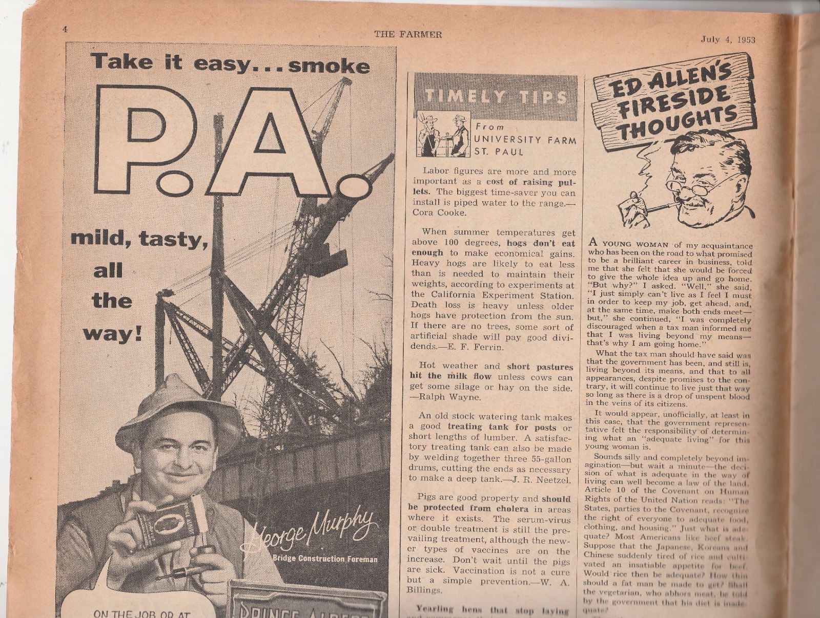 THE FARMER MAGAZINE-SERVING THE UPPER MIDWEST-JULY 4,1953 ISSUE