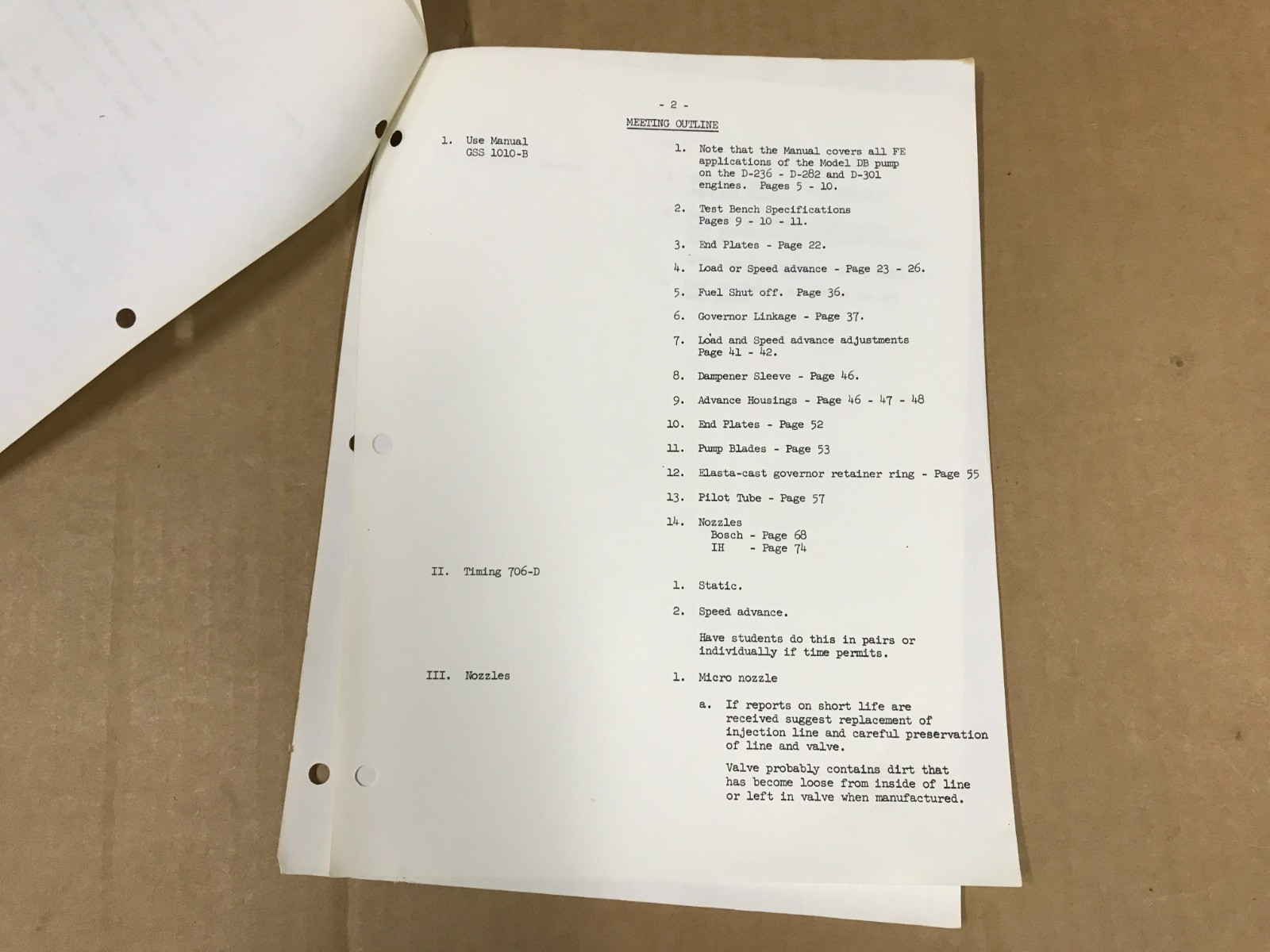 Vintage International Blue Ribbon Service Training Instructor&rsquo;s Guide EP-1545