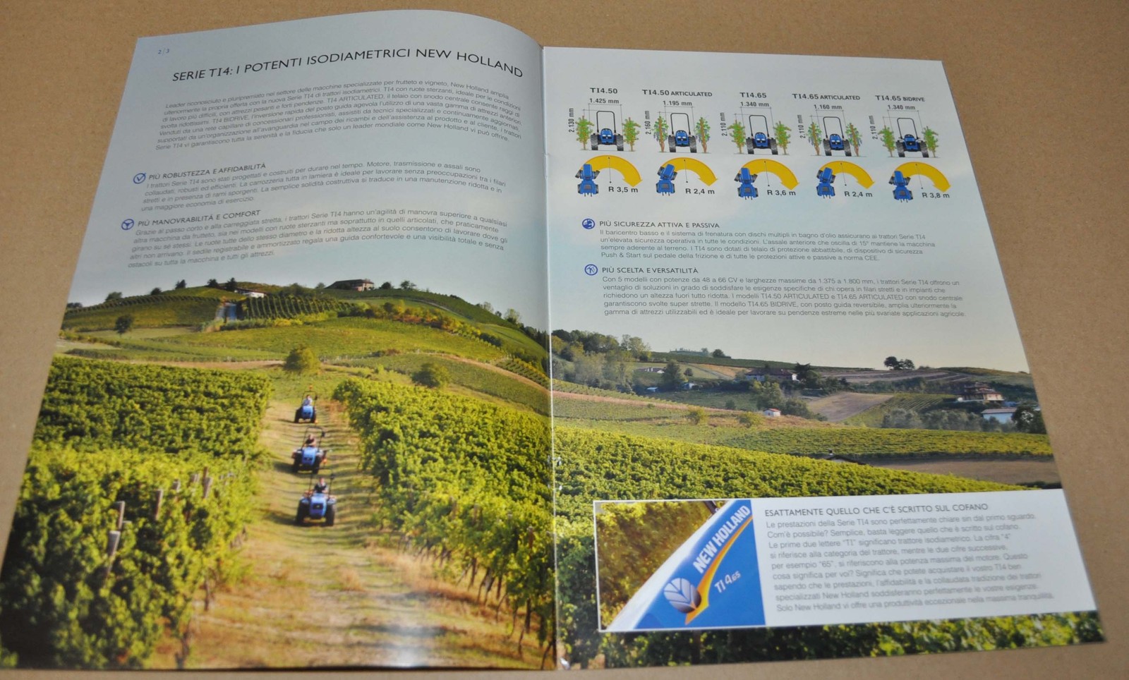 2013 New Holland TI4 Tractor Brochure Prospekt IT