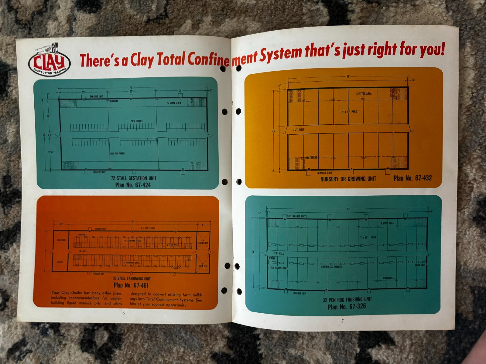 Clay Total Confinement Hog Systems For 1967 Brochure DCPA26