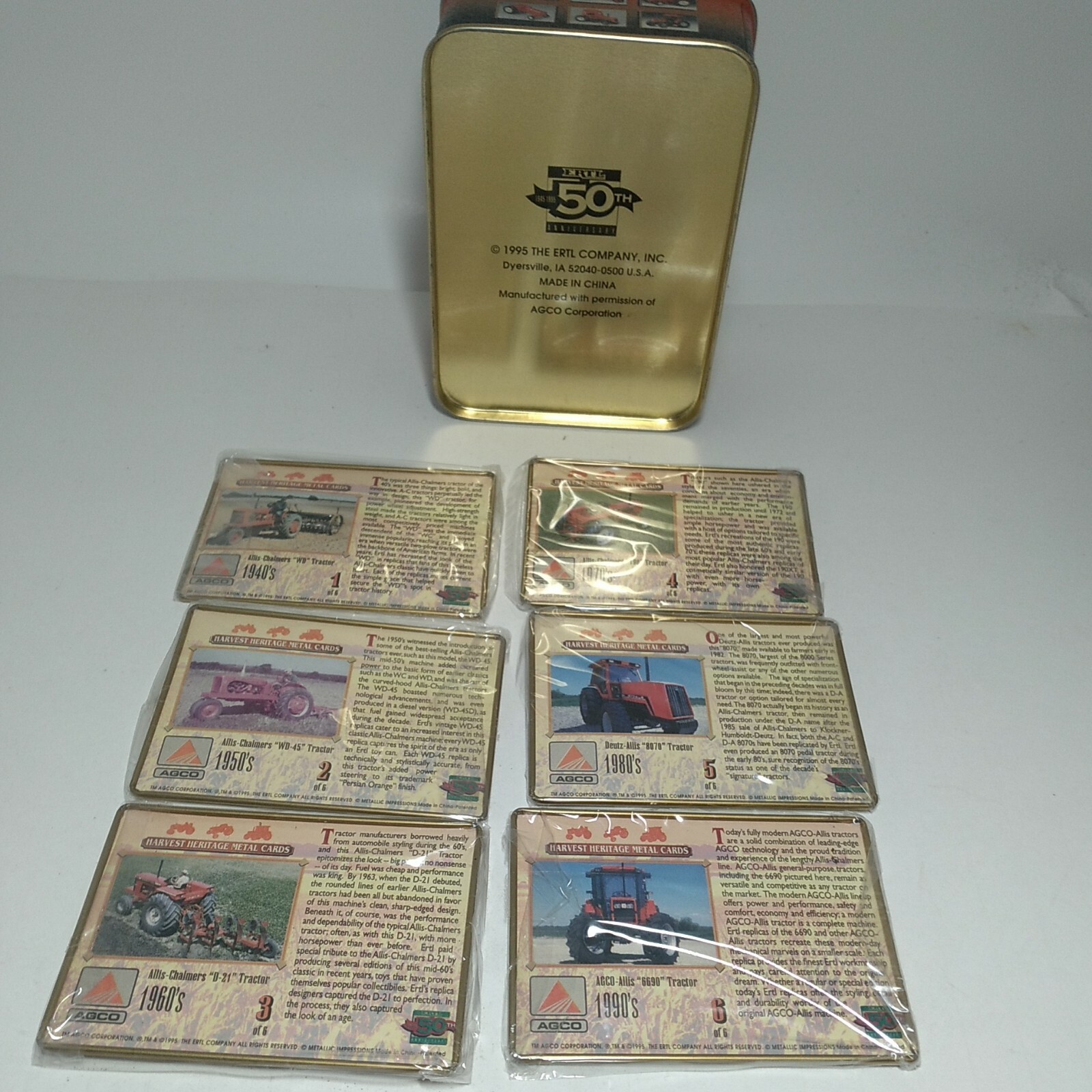 90&rsquo;s Allis Chalmers ERTL 50TH Anniversary Harvest Heritage Commemoritive Series