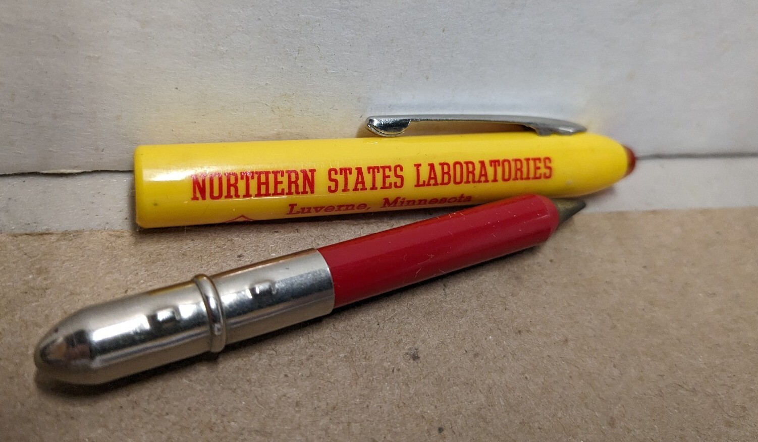 Vintage Northern States Laboratories Luverne MN Bullet Pen Nox Antibiotics