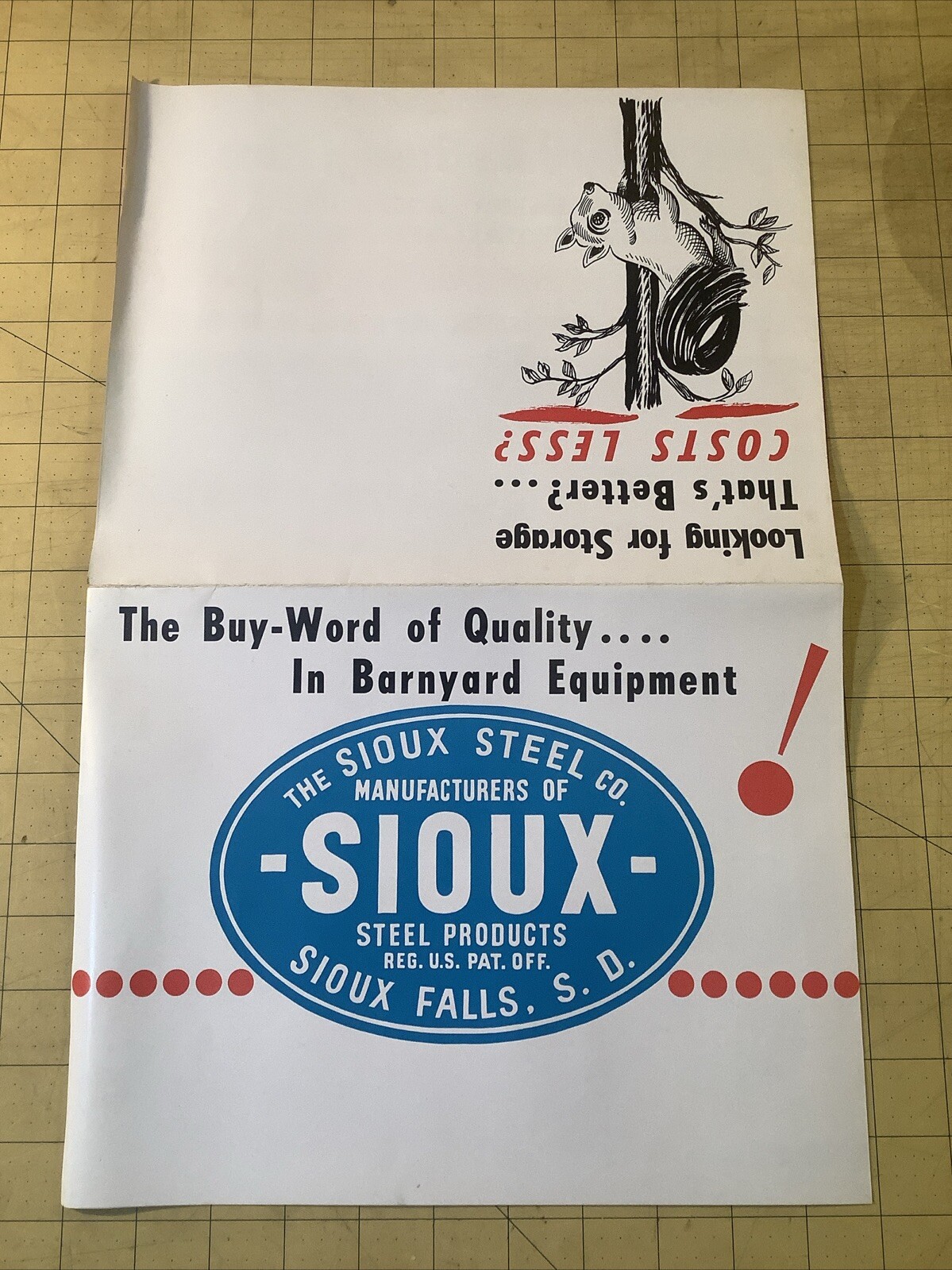 Vintage Sioux Steel Corn Crib Brochure Sioux Steel Products Sioux Falls INVP0371