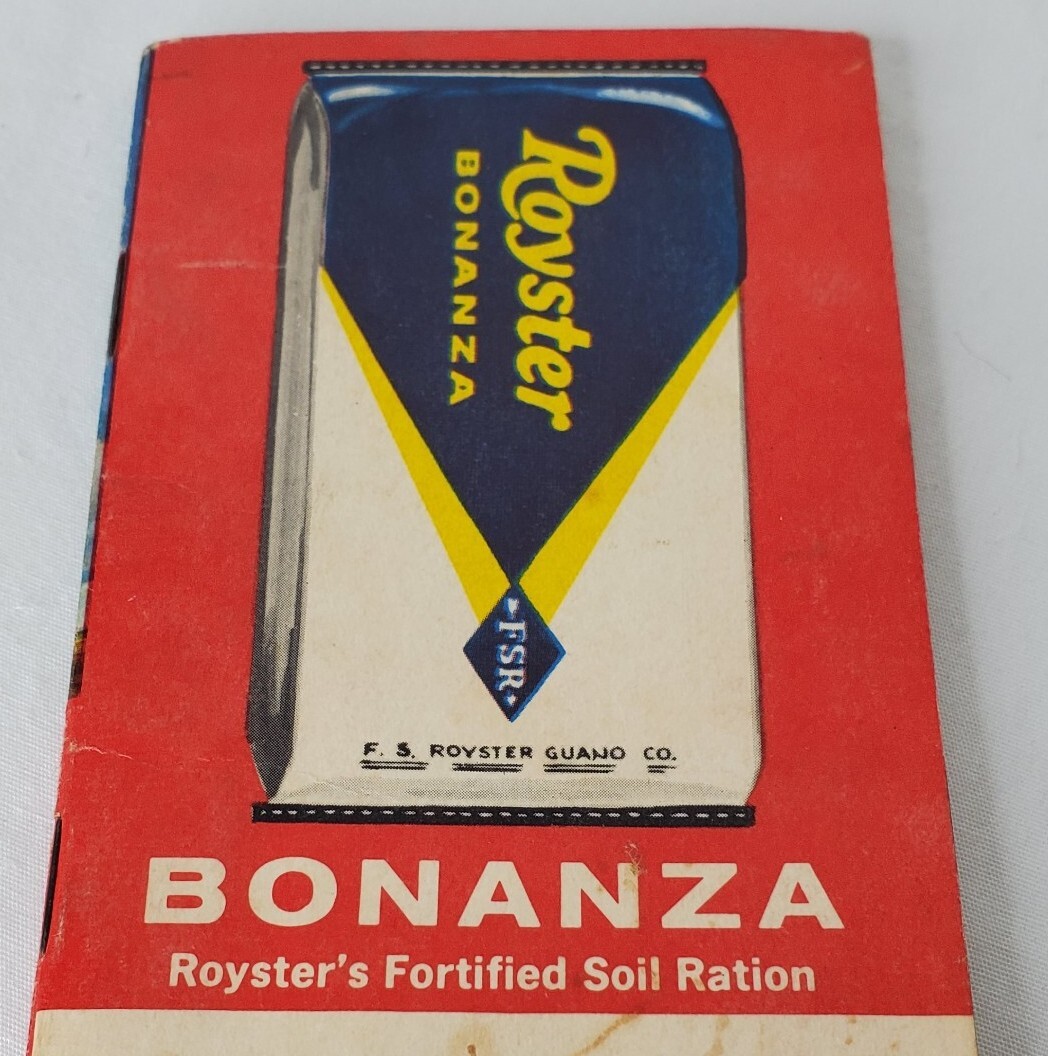 Vtg Farmers Memo Book Bonanza Fertilizer Advertisement Promo Farming 66 VA USA