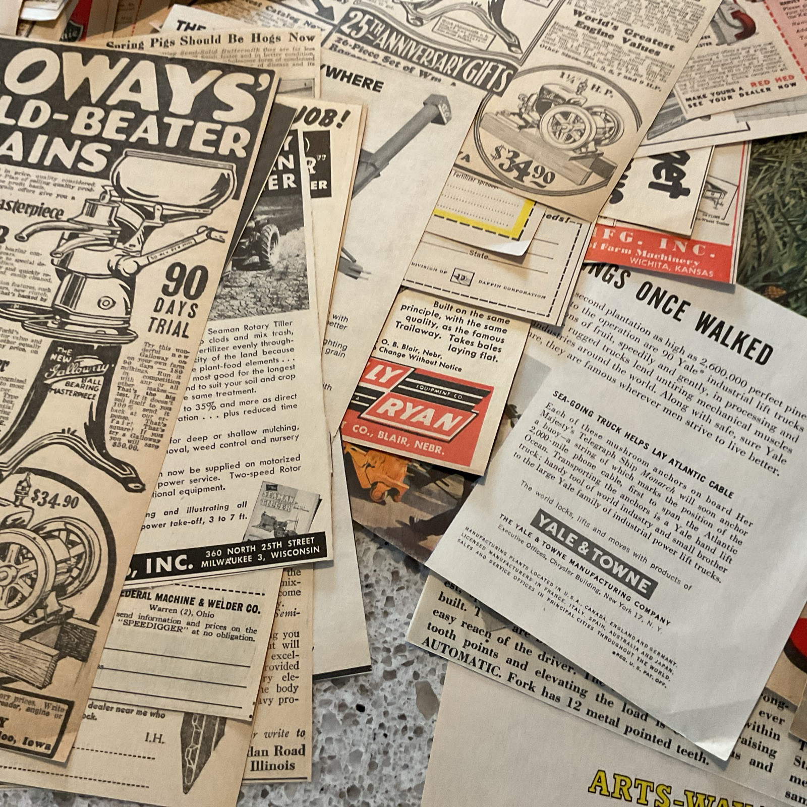 150+ Farming Agricultural Farm Related Print Ads 1920-70’s Vintage