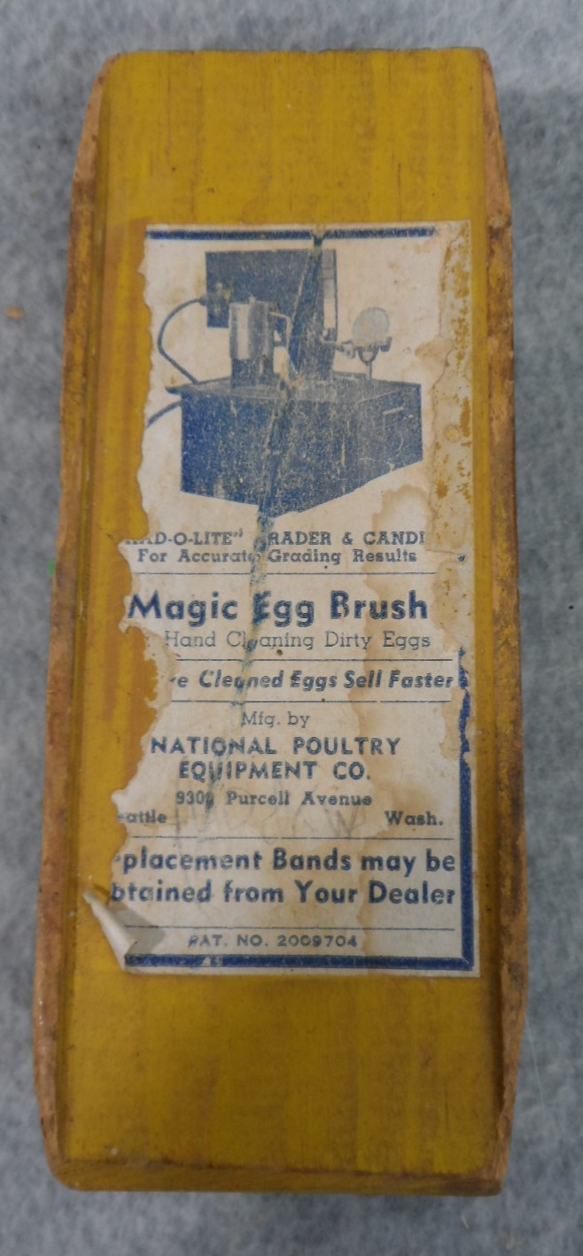 Magic Egg Brush RARE National Poultry Equipment CO Seattle Advertising 1930&rsquo;s