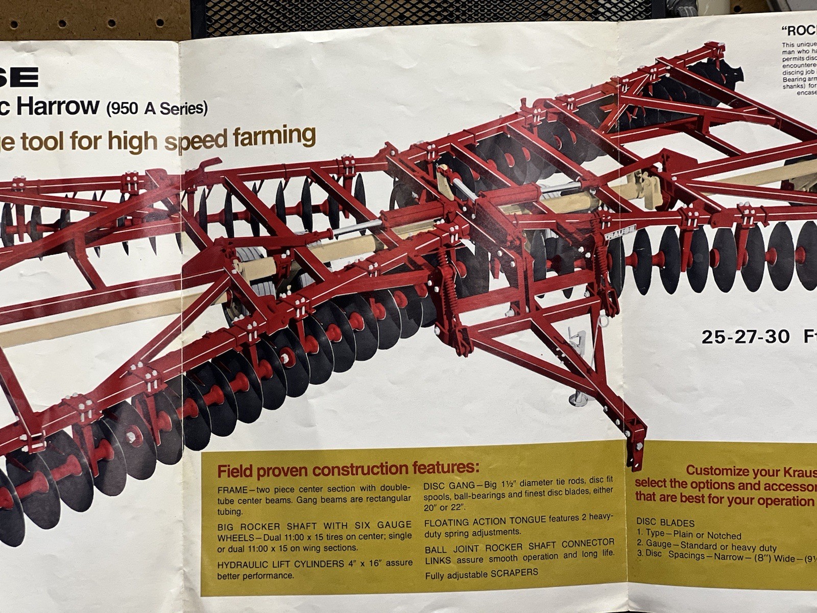 Krause Flex Wing Disc Harrow (950 A Series) Brochure